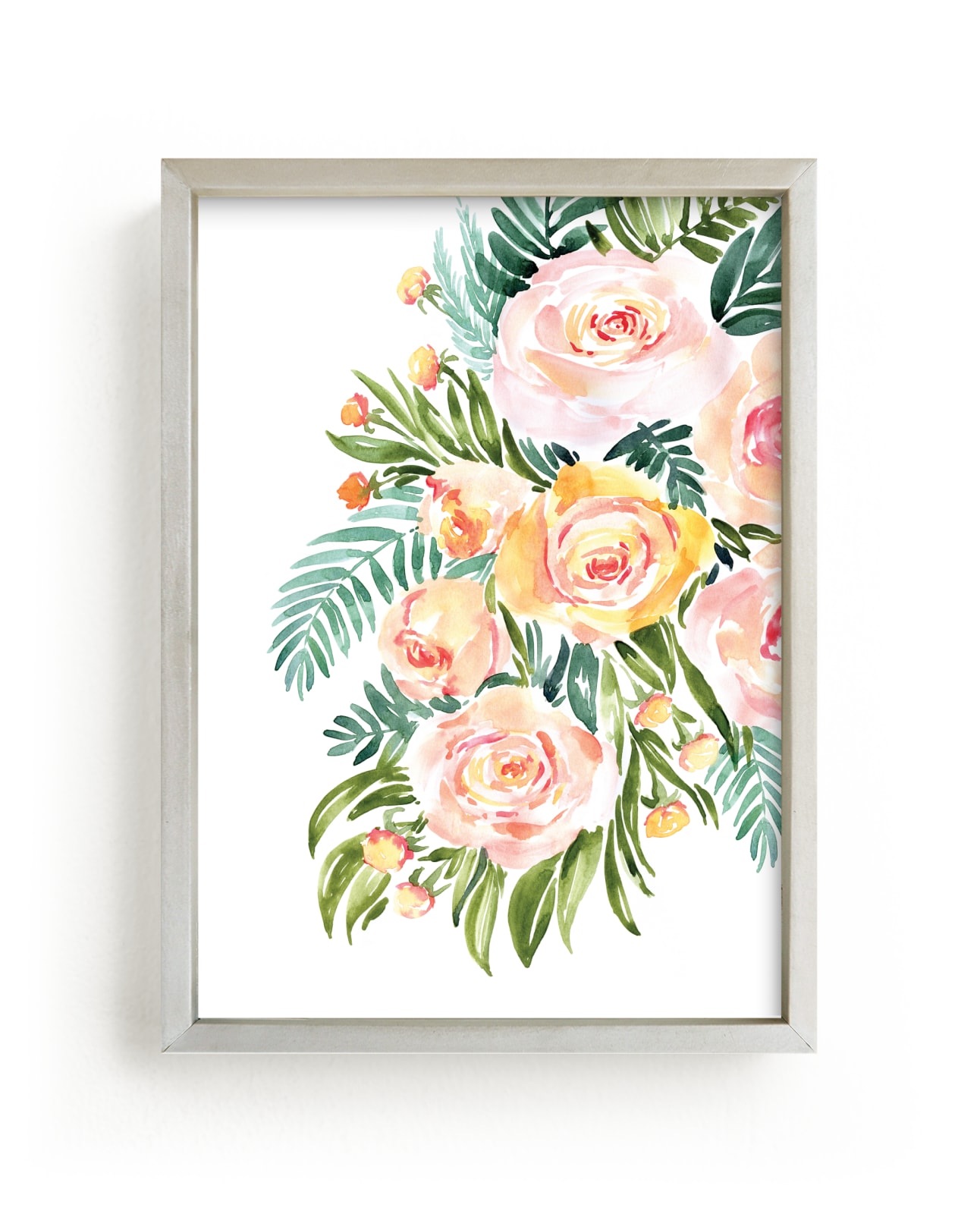 "Abigail watercolor bouquet" by Rosana Laiz Blursbyai in beautiful frame options and a variety of sizes.