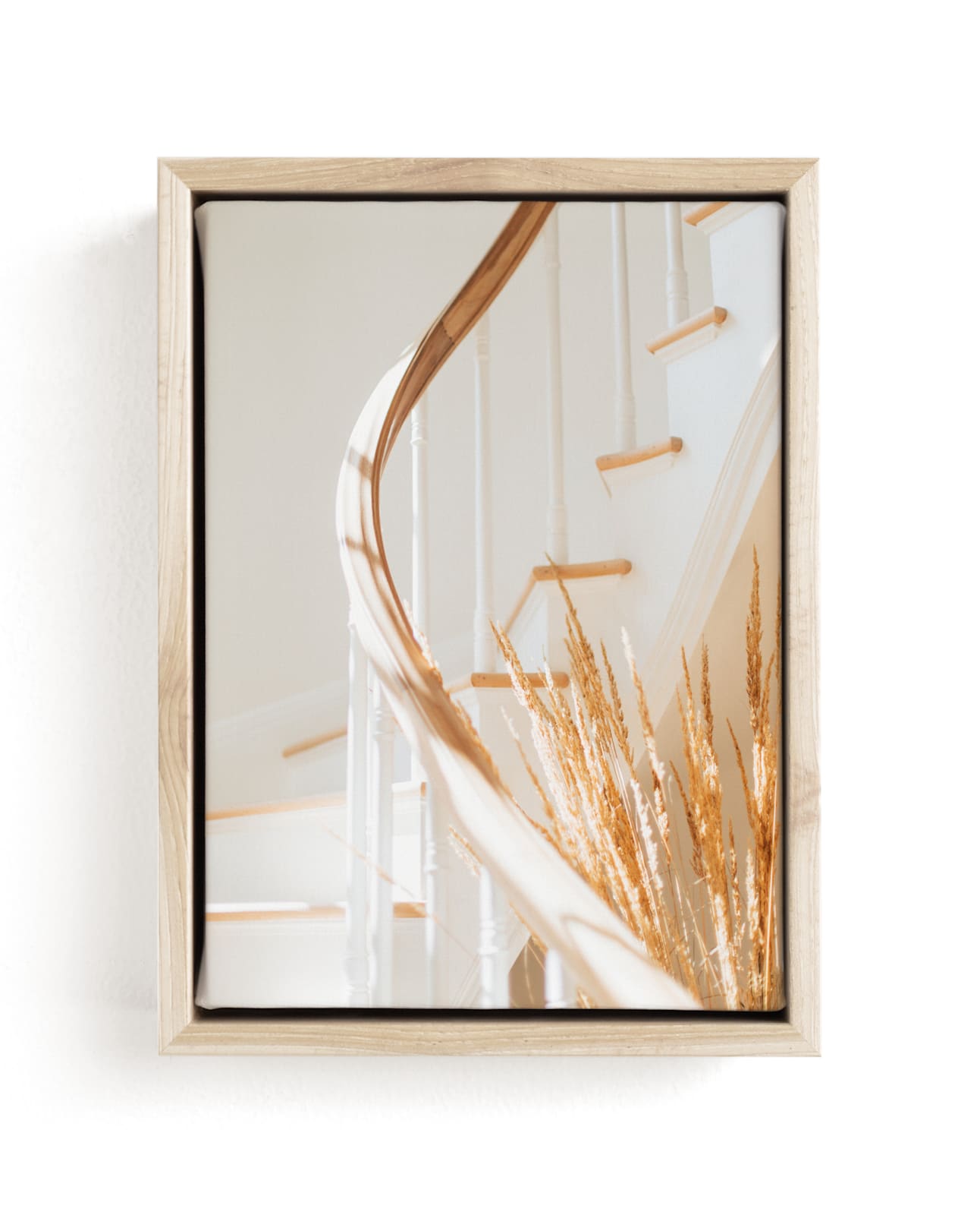 "stair" - Art Print in color by jessi gilbert - Framed Canvas