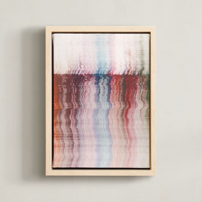 "Like a Marbling" - Art Print in Rust by Sumak Studio - Framed Canvas