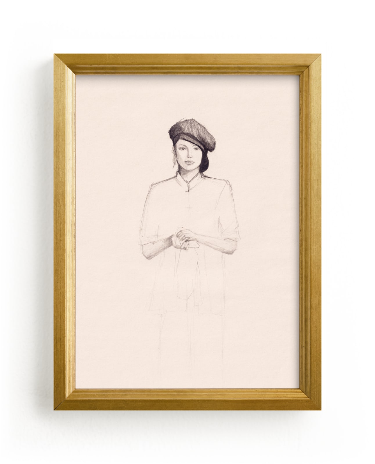 "Minimalist Woman" - Limited Edition Art Print by Marta. in beautiful frame options and a variety of sizes.