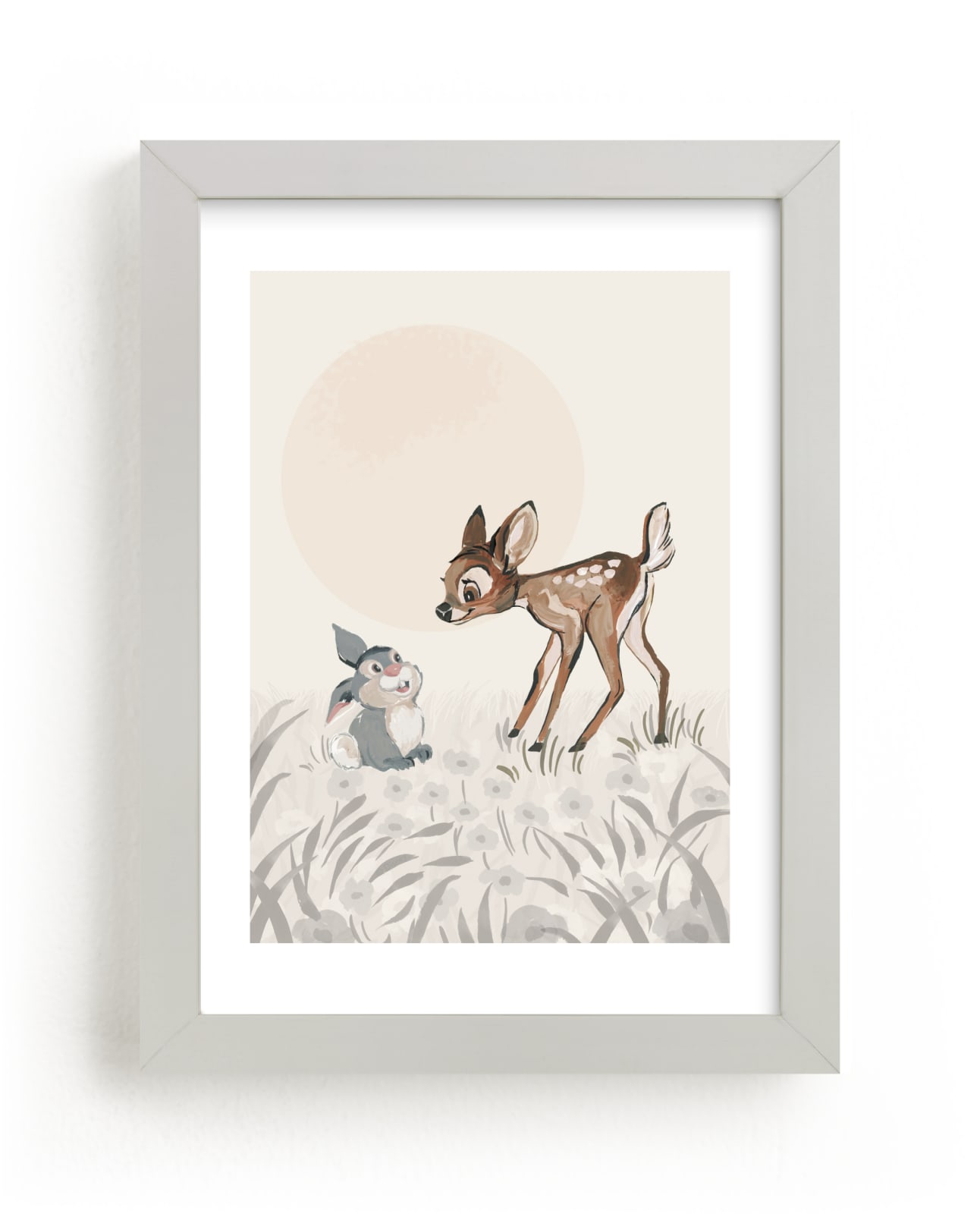 "Disney's Bambi" - Limited Edition Art Print by Teju Reval in beautiful frame options and a variety of sizes.