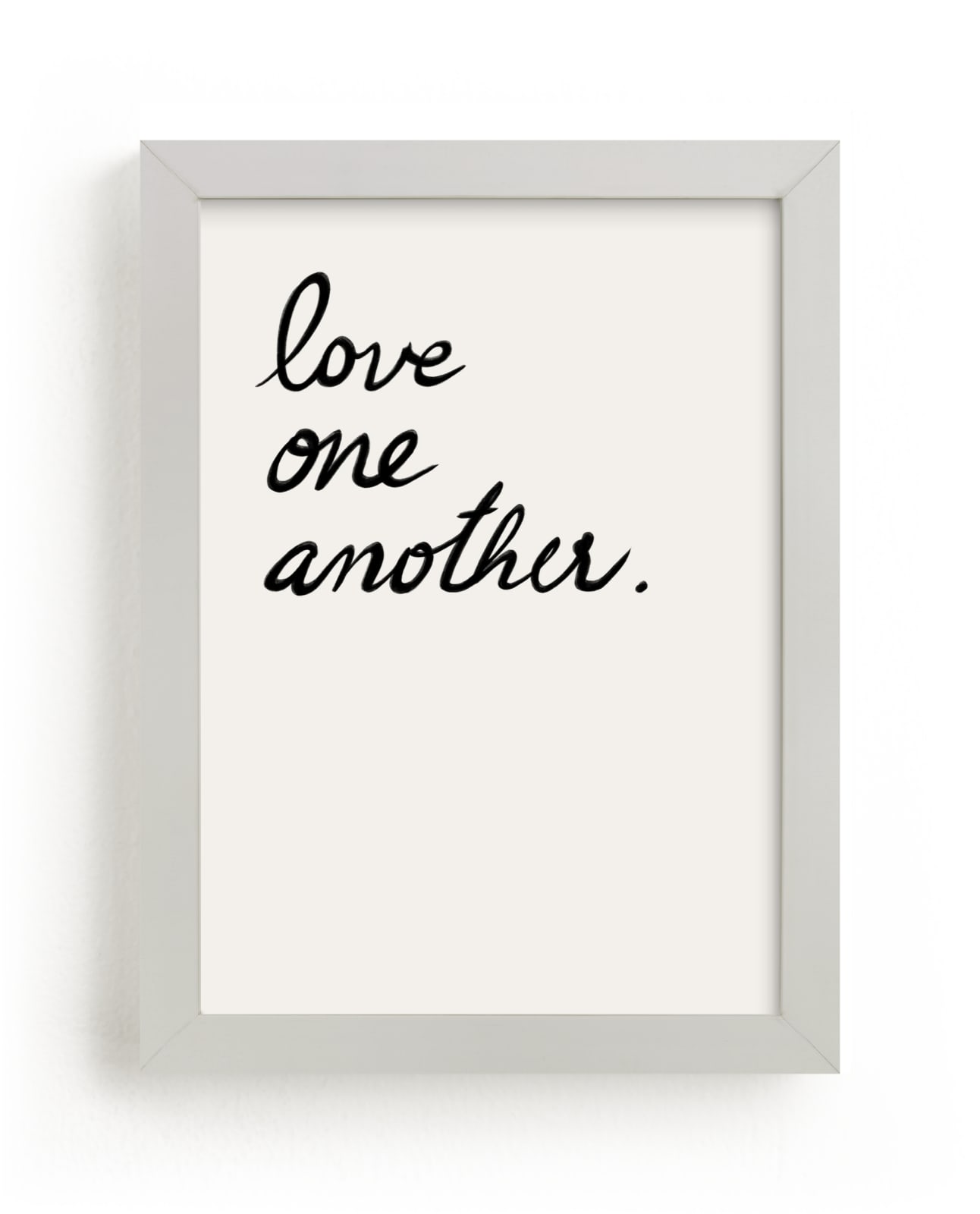 "Love one, Love all" - Grownup Open Edition Non-custom Art Print by Maja Cunningham in beautiful frame options and a variety of sizes.