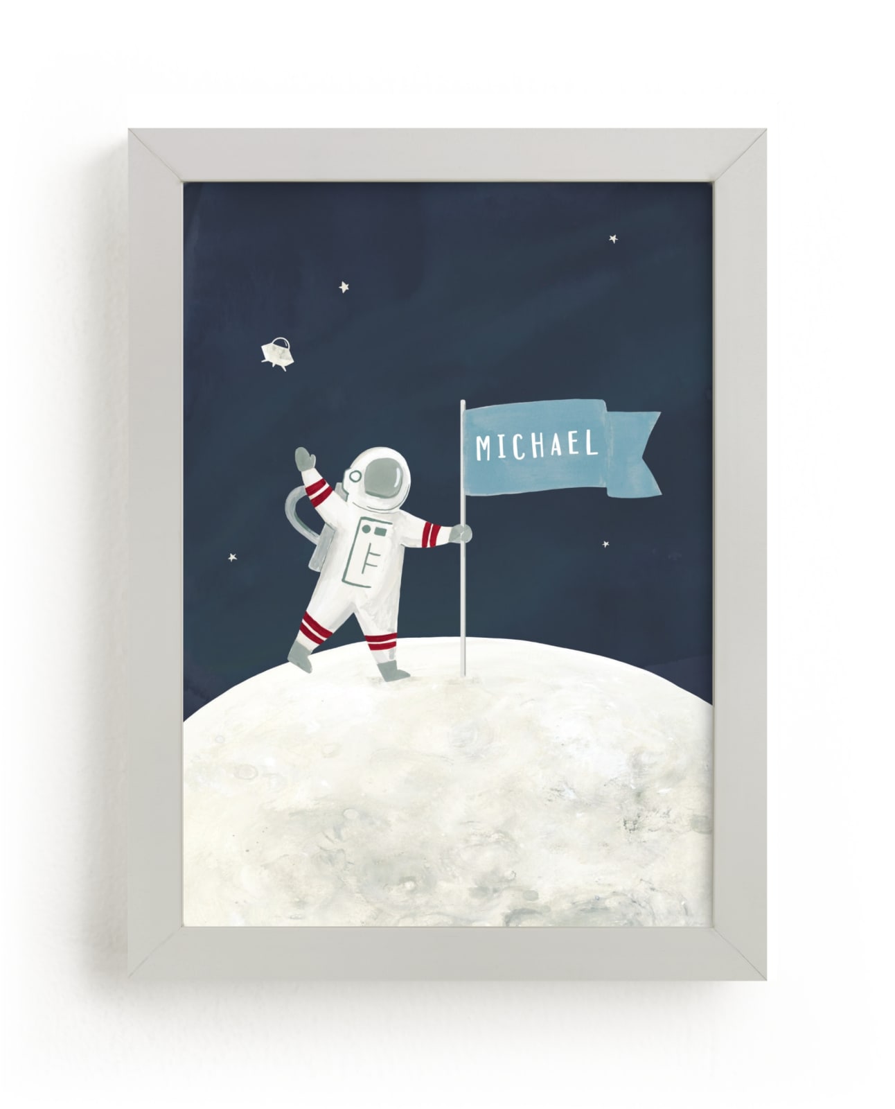 "Love You to The Moon" - Custom Open Edition Children's Art Print by Teju Reval in beautiful frame options and a variety of sizes.