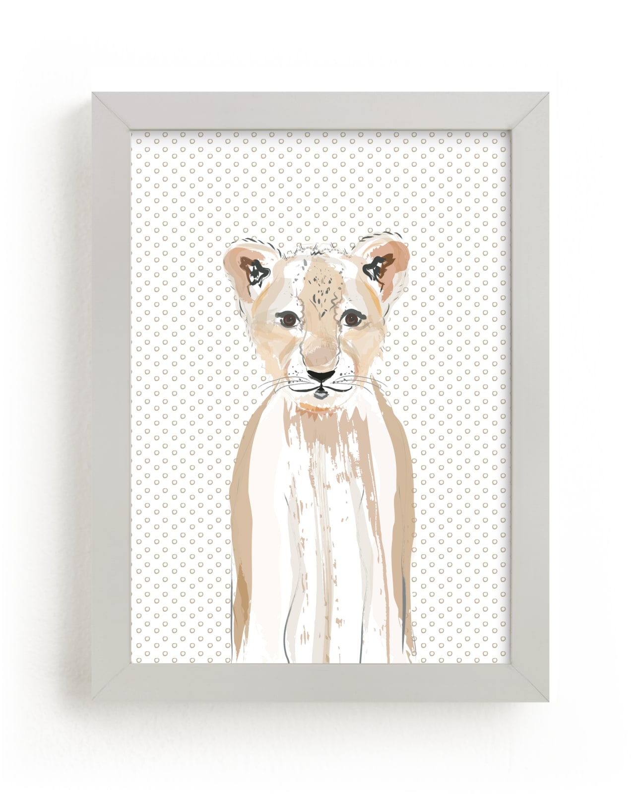 "Lion Art" - Art Print by Rebecca Marchese in beautiful frame options and a variety of sizes.