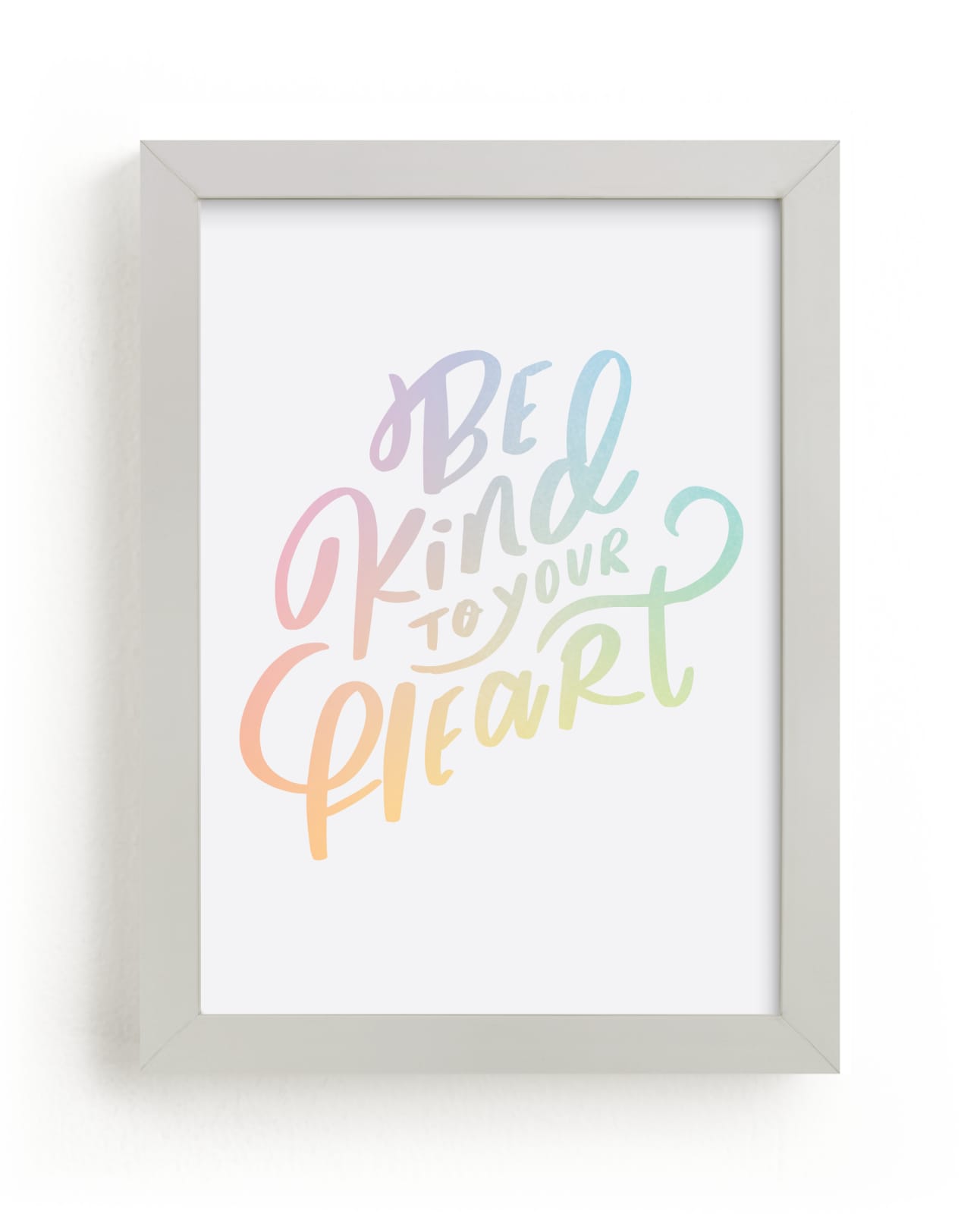"be kind to your heart" by Lori Wemple in beautiful frame options and a variety of sizes.