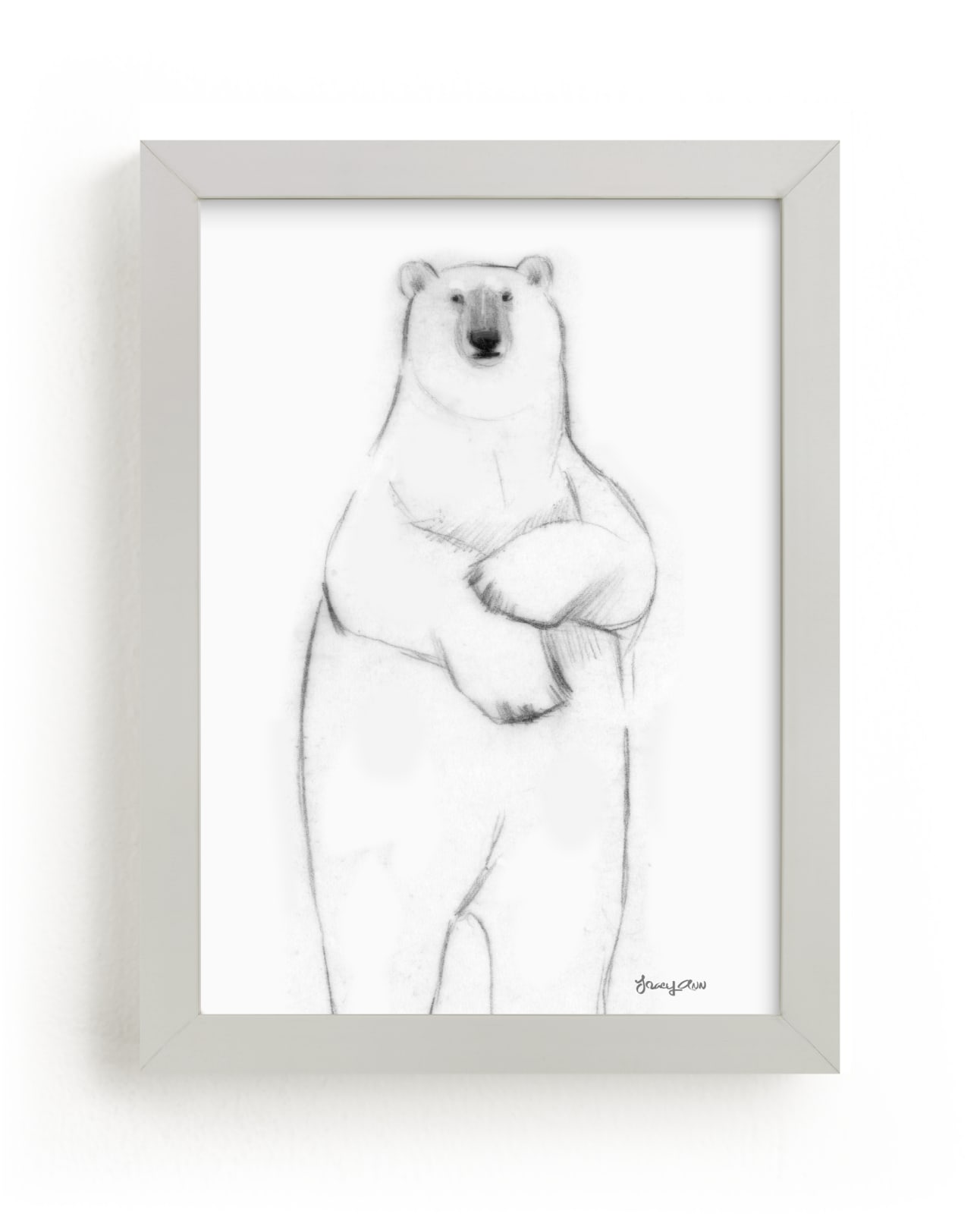 "Hey, Bear" by Tracy Ann in beautiful frame options and a variety of sizes.