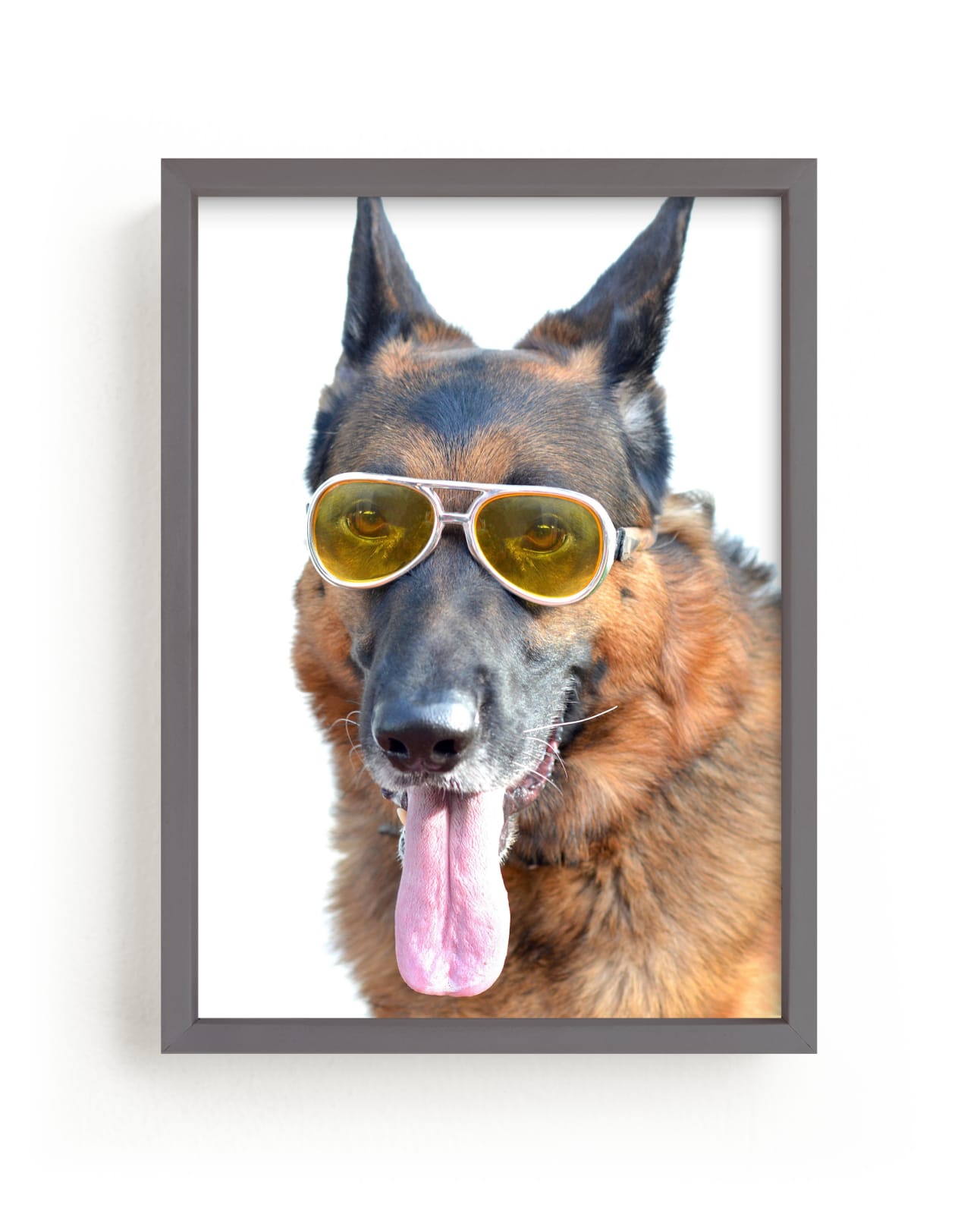 "Dog Gone Cool" by Jonathan Brooks in beautiful frame options and a variety of sizes.