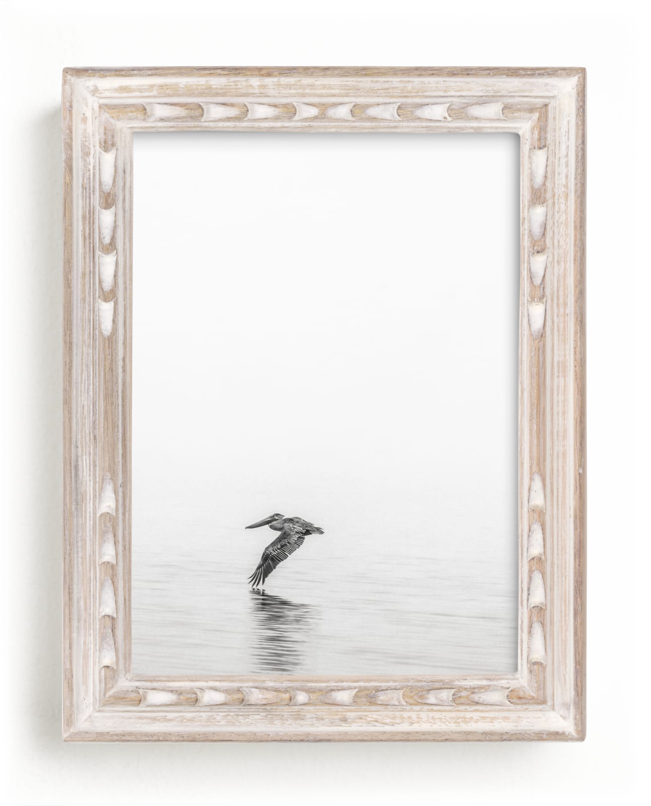 "Pelican on Lake" - Limited Edition Art Print by Mary Ann Glynn-Tusa in beautiful frame options and a variety of sizes.