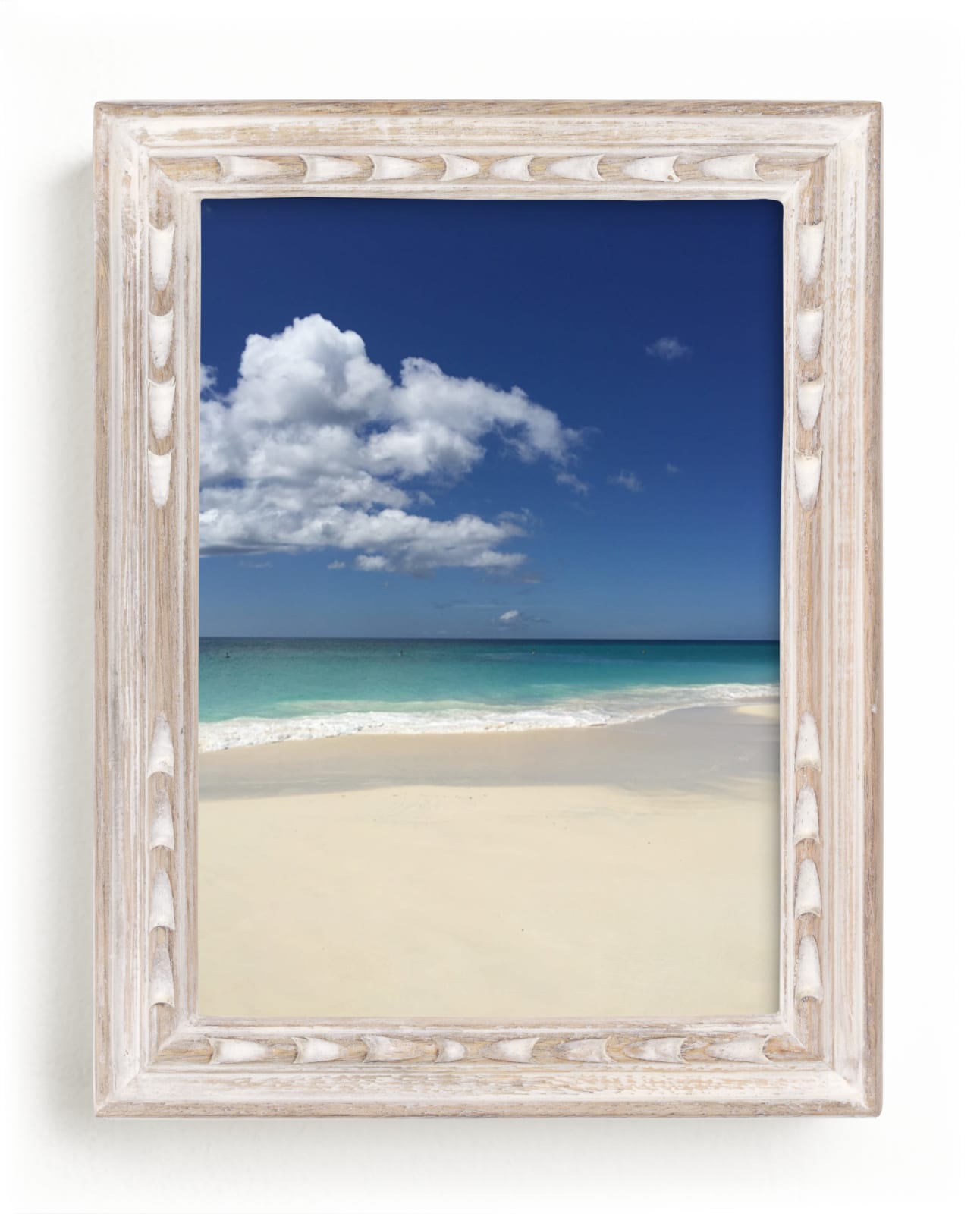 "Splashing Blue & White" - Art Print by Carole Crohan - CaroleeXpressions in beautiful frame options and a variety of sizes.