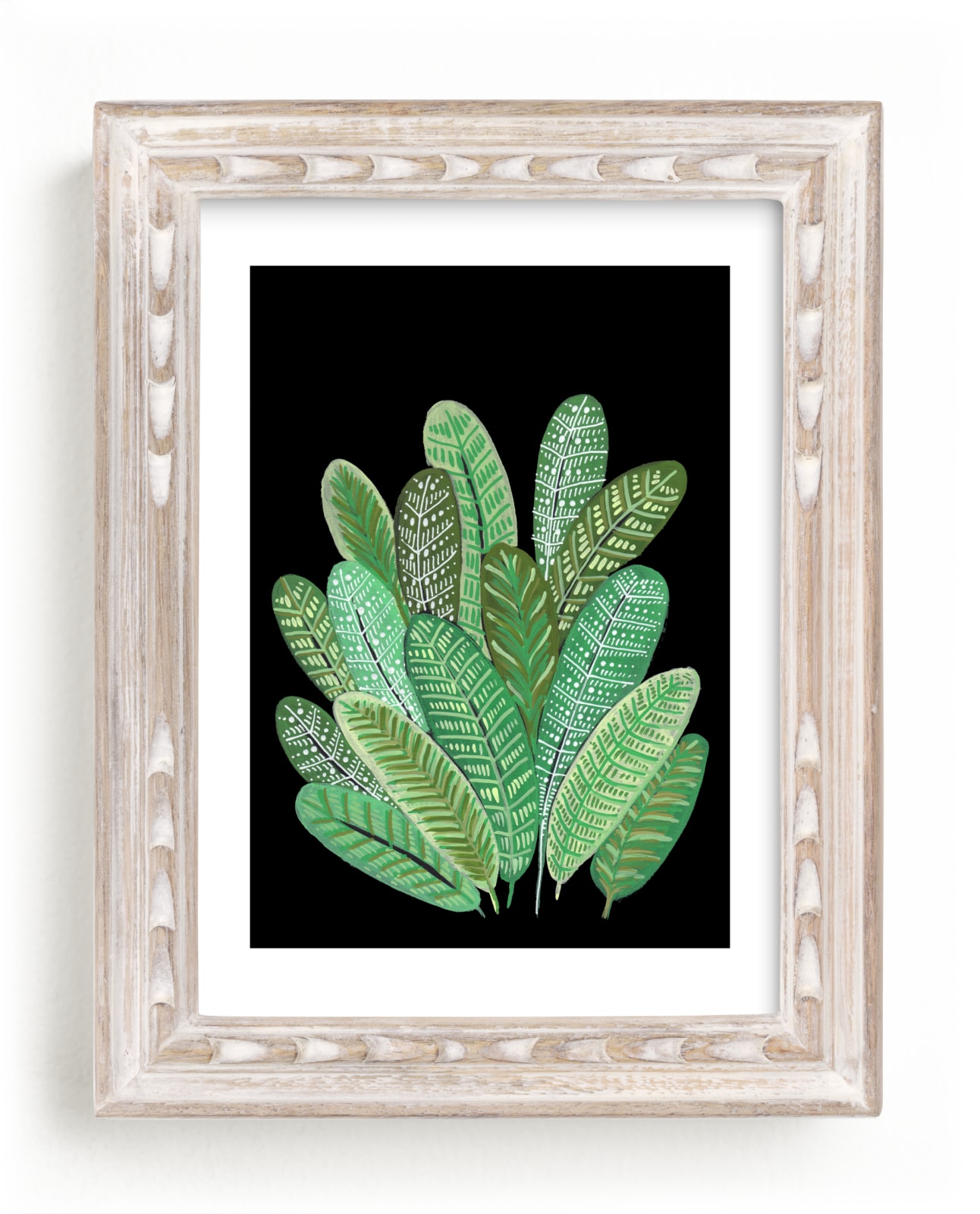"Banana Leaf Bouquet II" - Art Print by Madeline Trait in beautiful frame options and a variety of sizes.