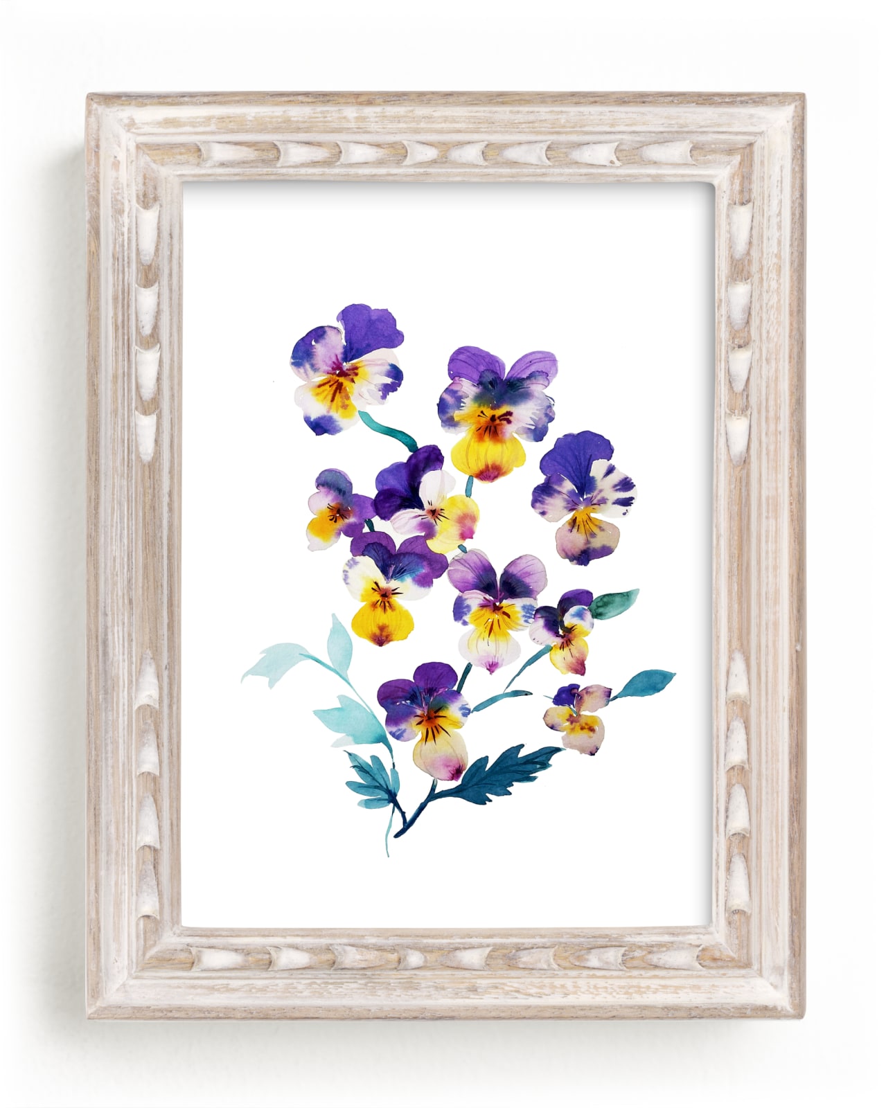"Pansies garden" by Tae Lee in beautiful frame options and a variety of sizes.