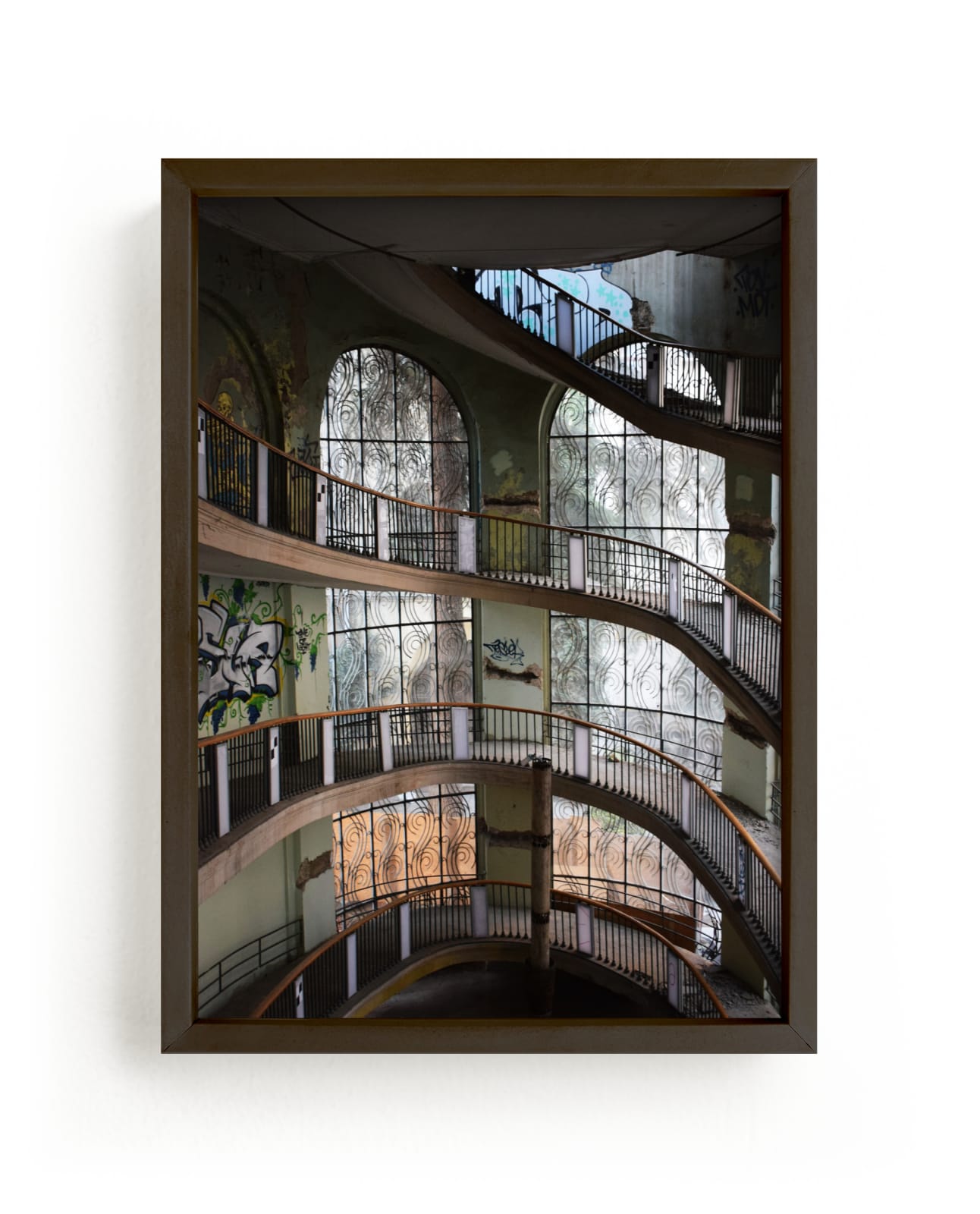 "Abandoned architectural beauty" - Limited Edition Art Print by Greta Staknyte in beautiful frame options and a variety of sizes.
