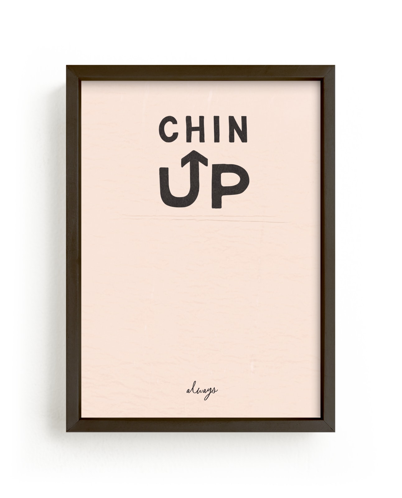 "Chin Up" - Limited Edition Art Print by Carrie ONeal in beautiful frame options and a variety of sizes.
