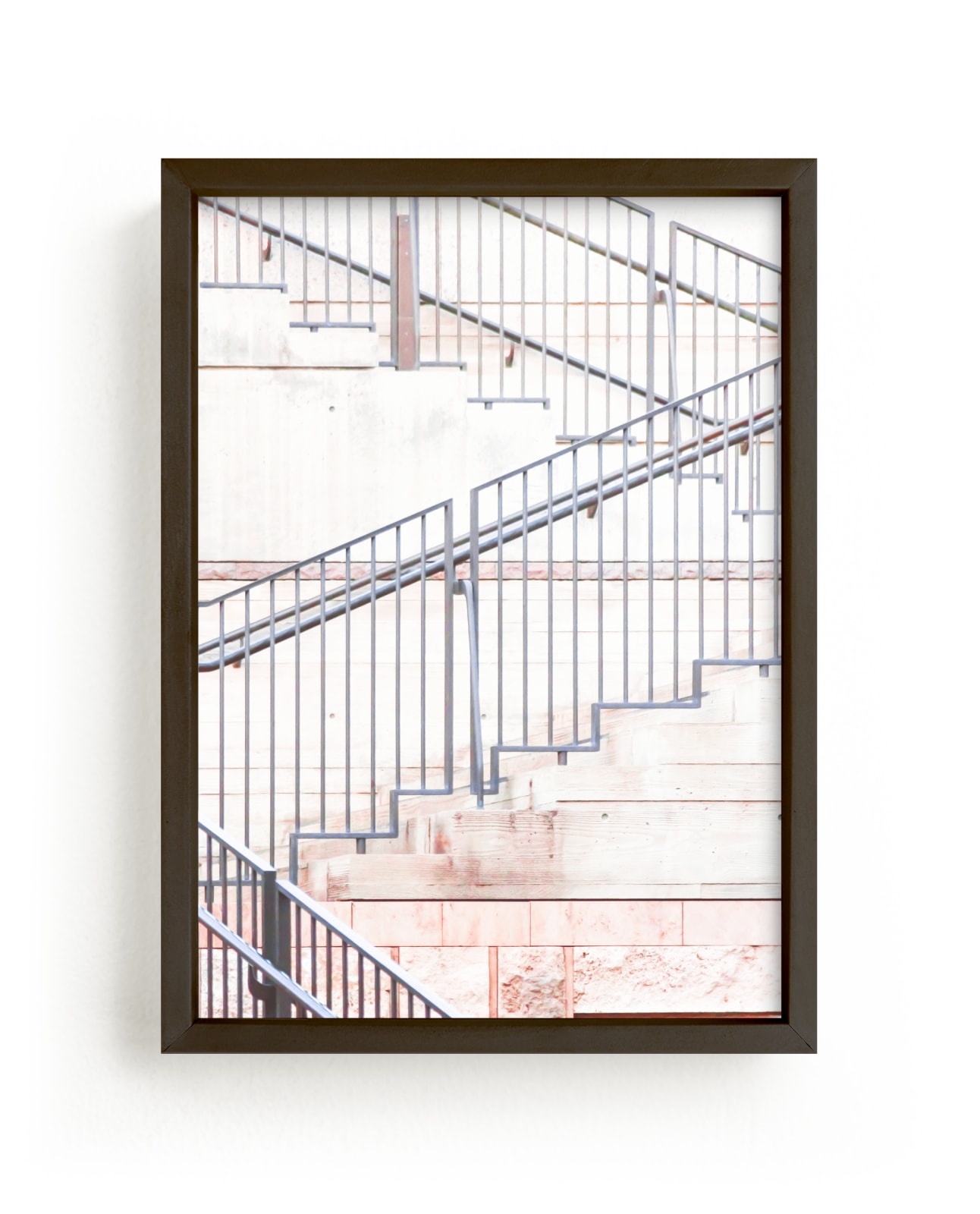 "Stairs of the Getty 1" - Limited Edition Art Print by Lisa Sundin in beautiful frame options and a variety of sizes.