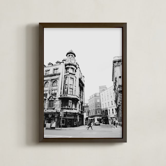 "Dublin II" - Art Print in Black & White by Becca Beers - Framed