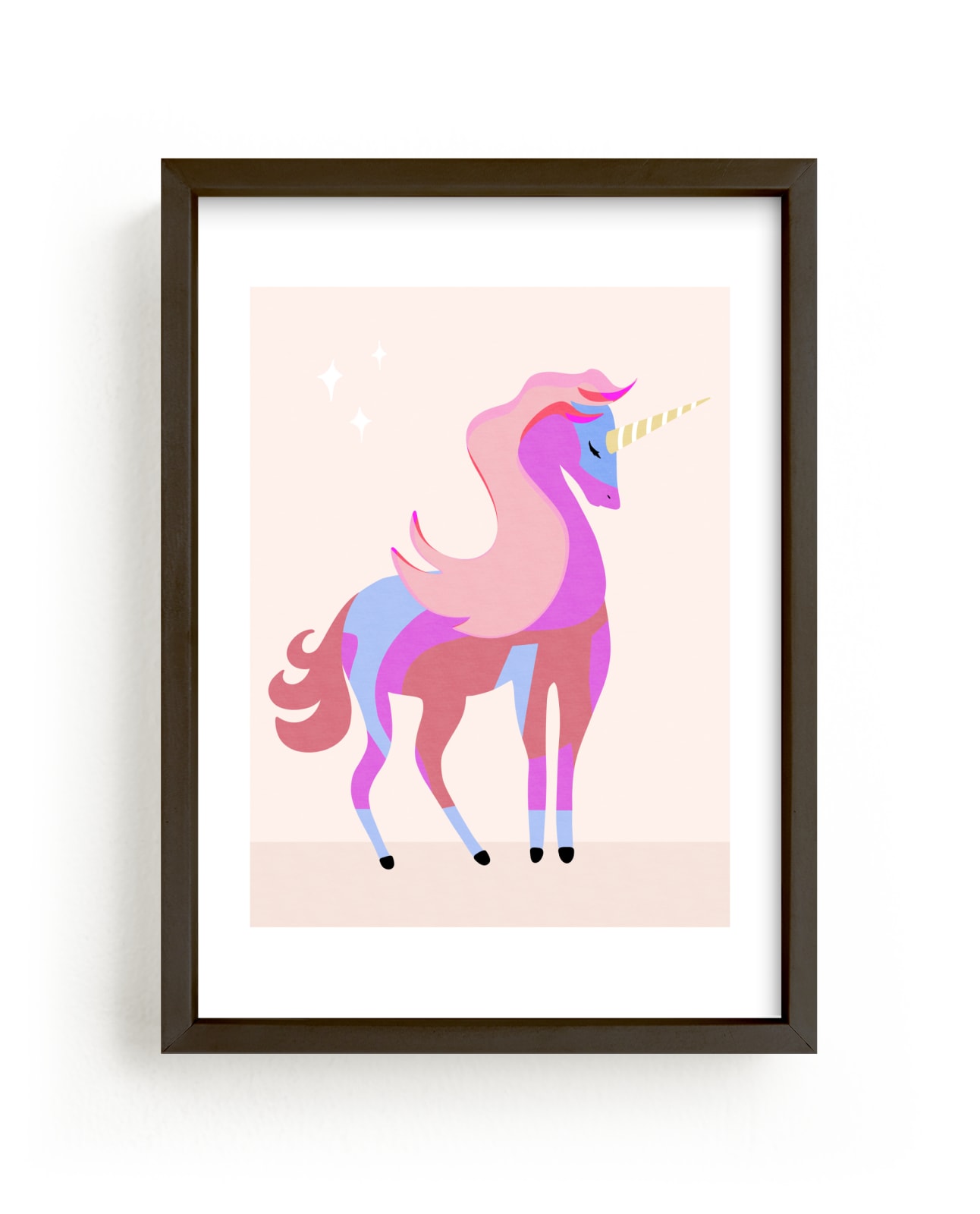"Unicorns are real" - Limited Edition Art Print by Maja Cunningham in beautiful frame options and a variety of sizes.