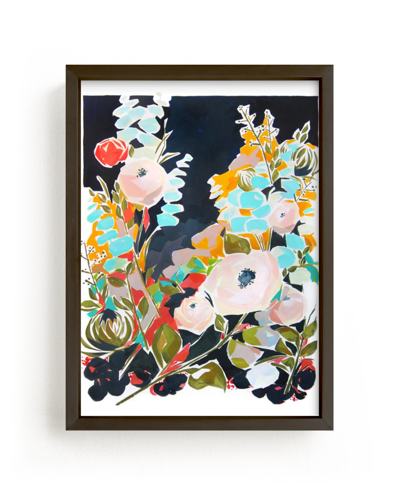 "Thrive Floral" - Art Print by Jess Franks in beautiful frame options and a variety of sizes.