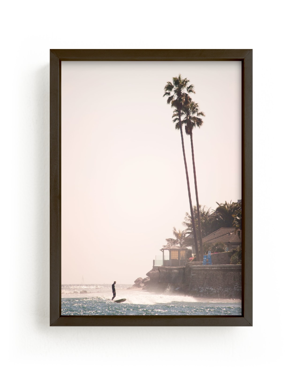 "Stress-Free Surf" - Art Print by Jamie Lollback in beautiful frame options and a variety of sizes.
