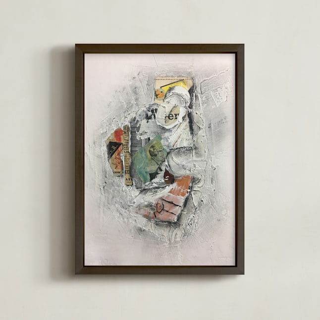 "Haberdasher" - Art Print in White by Misty Hughes - Framed