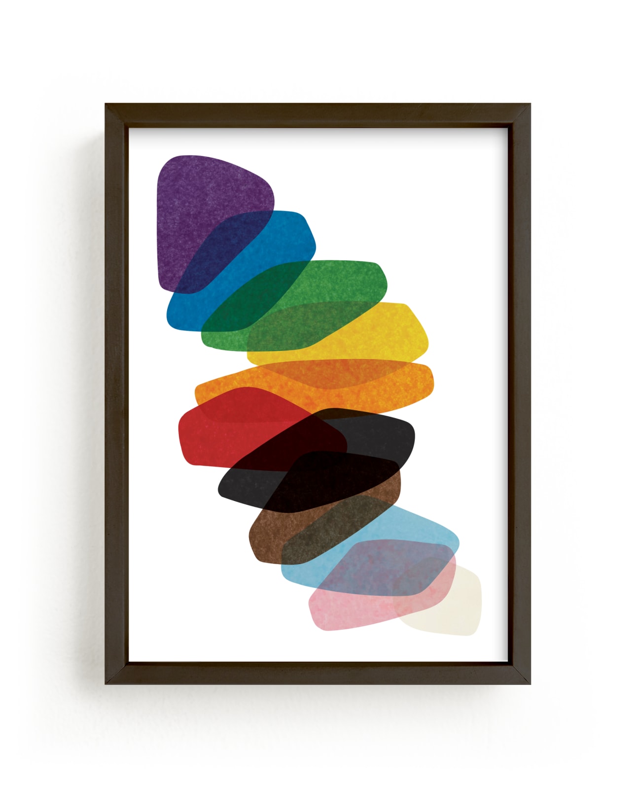 "Progressive Pride Pebbles" by Erin Deegan in beautiful frame options and a variety of sizes.