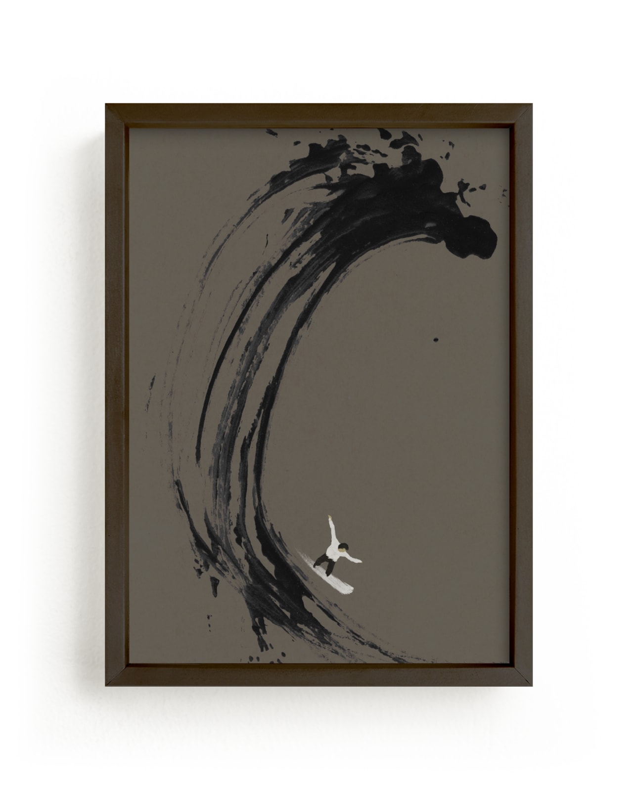 "The Wave and The Surfer" by Deborah Chou in beautiful frame options and a variety of sizes.