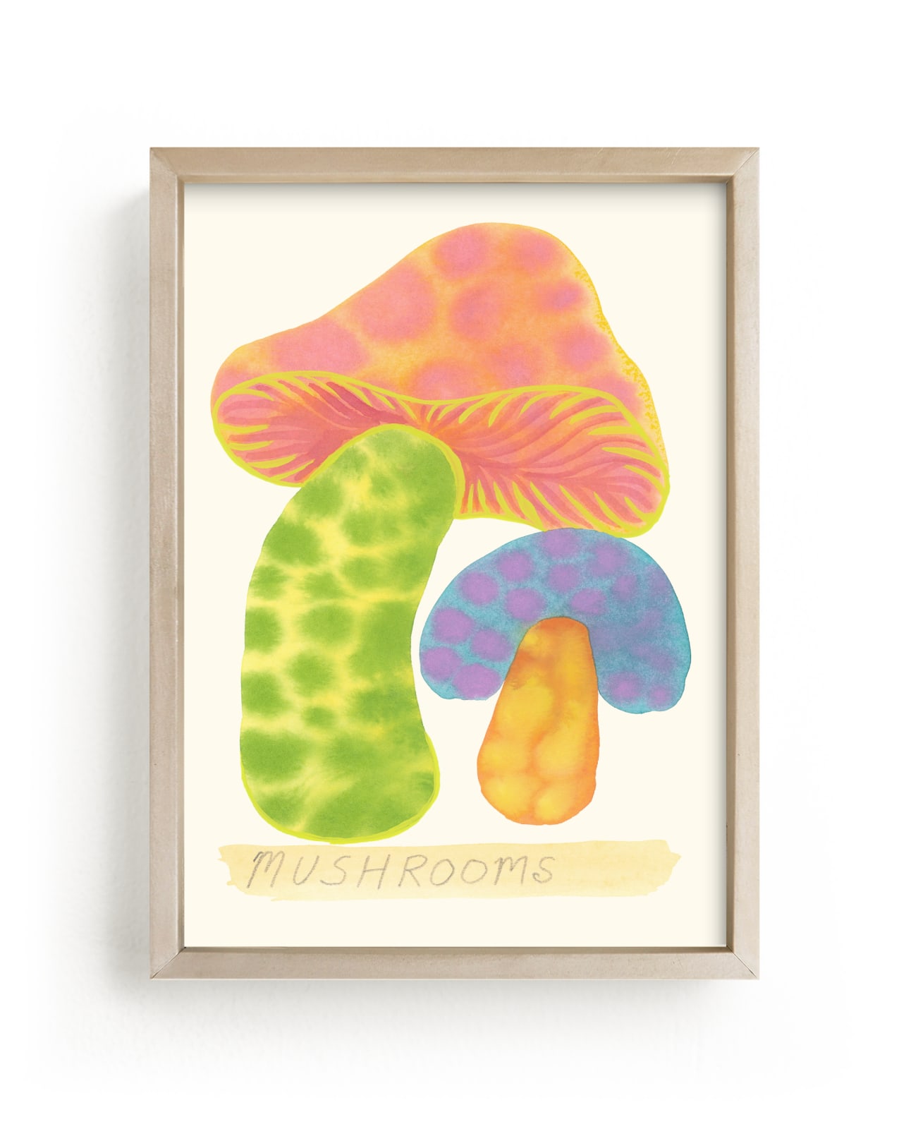 "mushrooms" - Limited Edition Art Print by Renée Stramel in beautiful frame options and a variety of sizes.