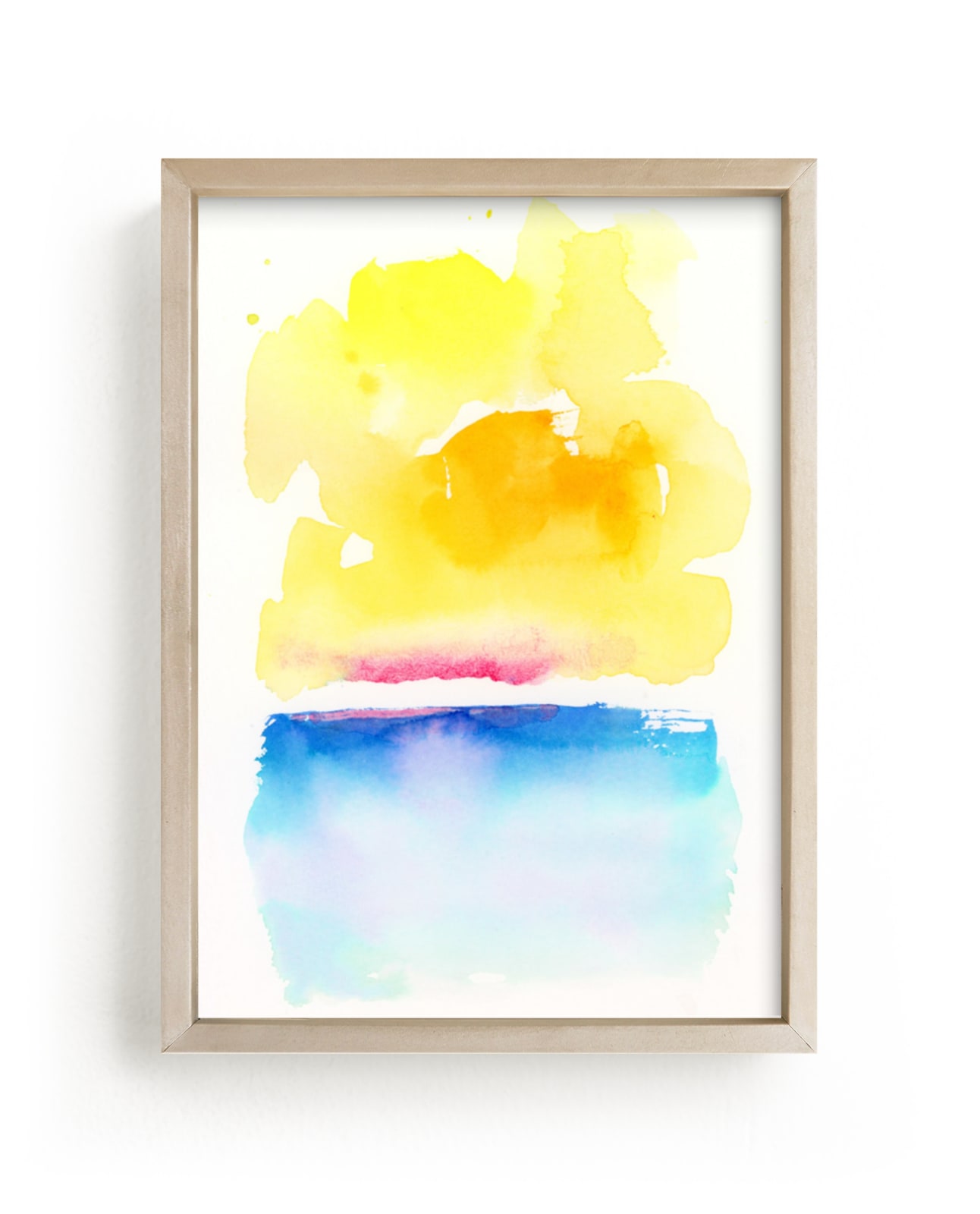 "Under the Sun" - Art Print in Sunset by Lindsay Megahed - Framed