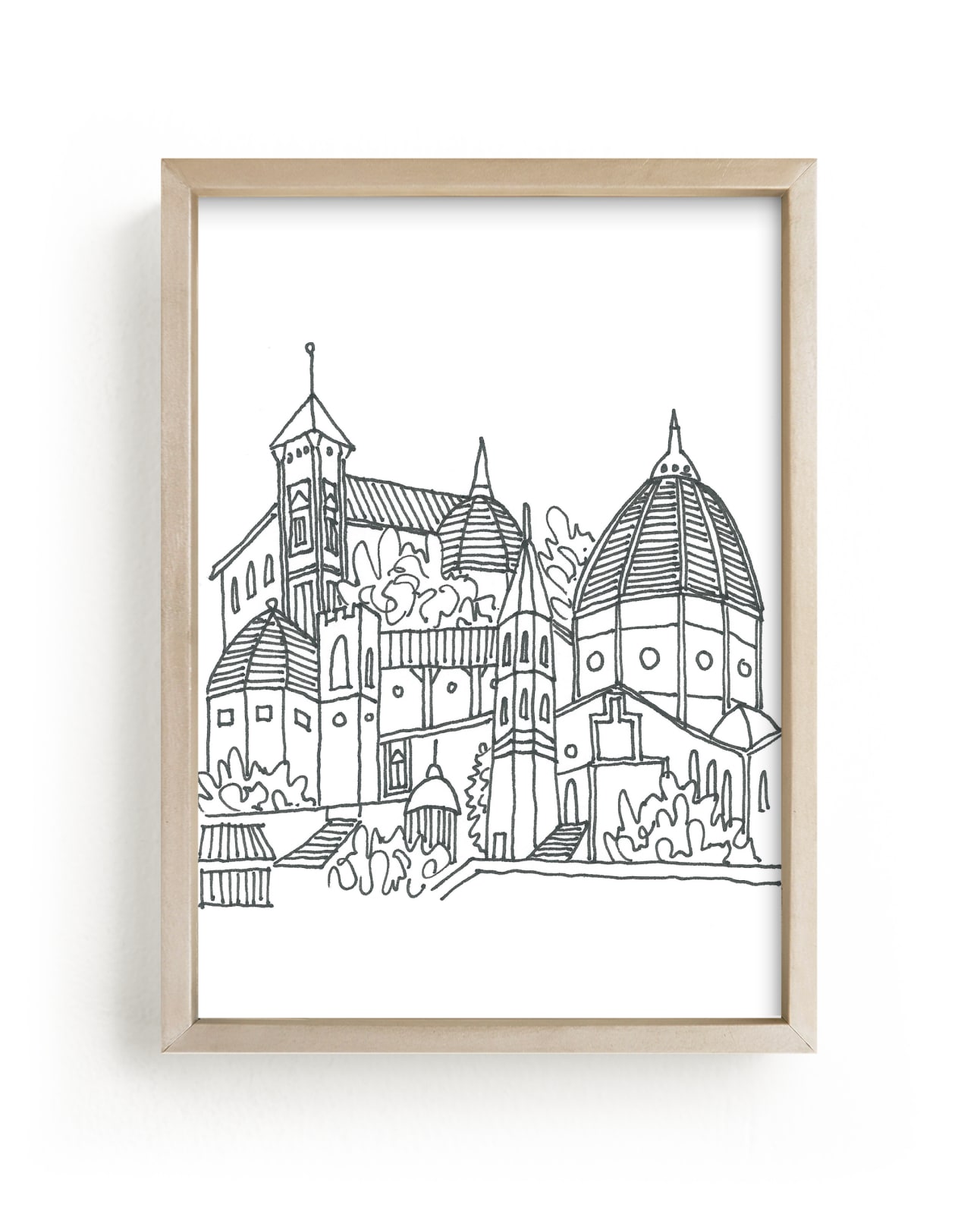 "Florence Sketchbook" - Art Print by Krissy Bengtson in beautiful frame options and a variety of sizes.