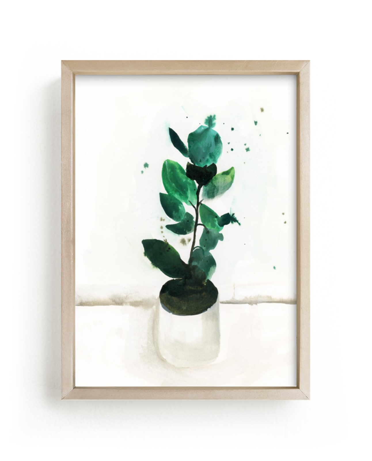 "Fig" - Art Print in Fern by Lindsay Megahed - Framed