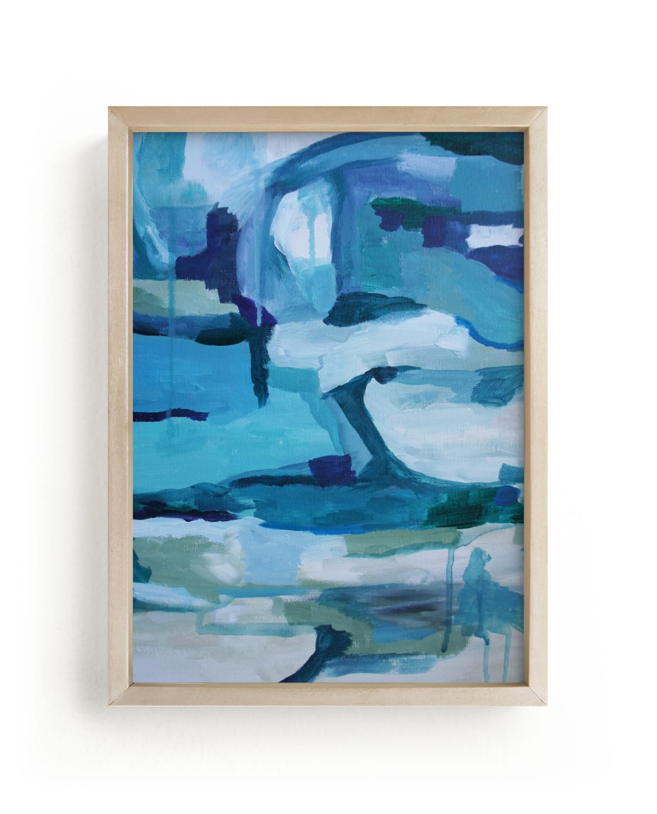 "Azure Thunder" - Art Print by Nicoletta Savod in beautiful frame options and a variety of sizes.