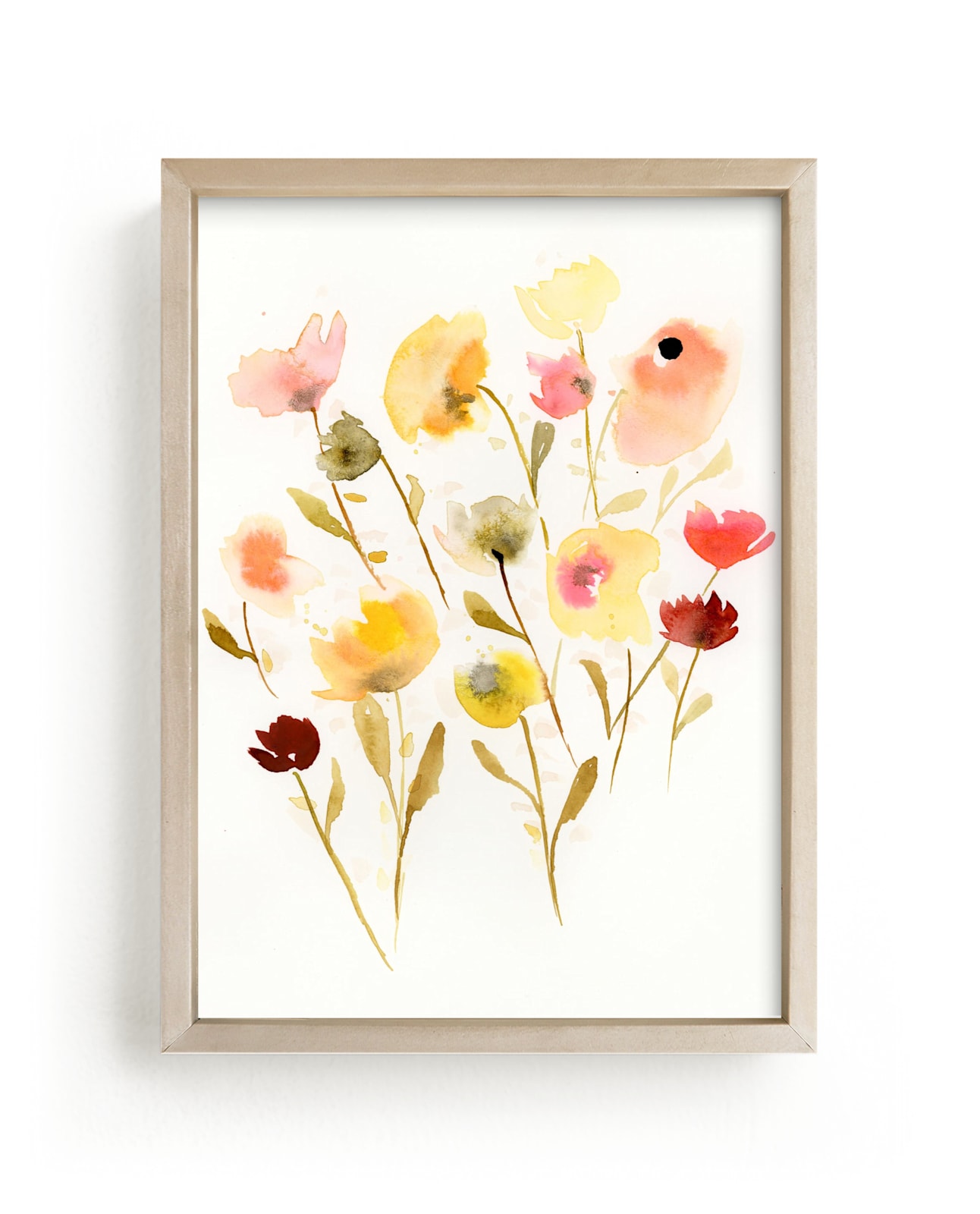 "Collected on a Walk" - Art Print by Lindsay Megahed in beautiful frame options and a variety of sizes.