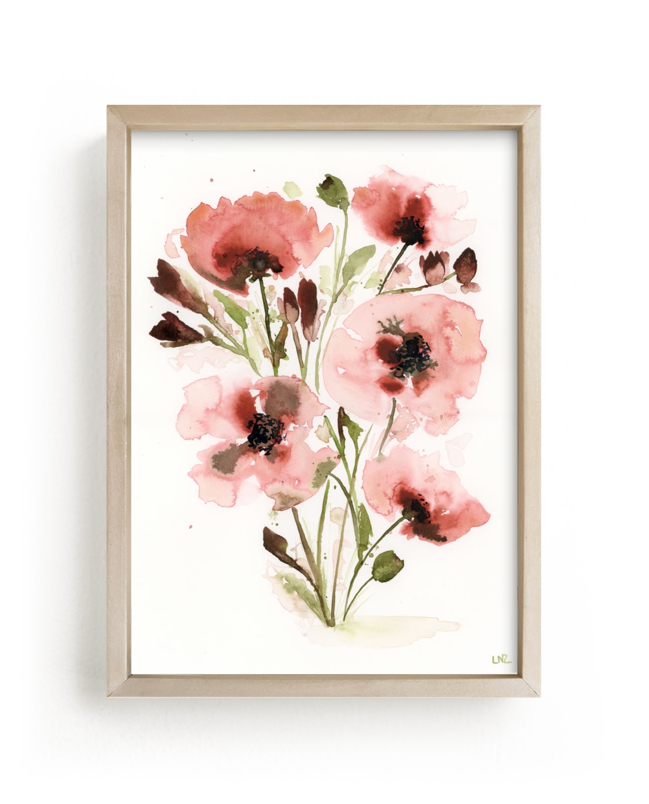 "Vintage Blossoming" - Art Print by Lindsay Megahed in beautiful frame options and a variety of sizes.