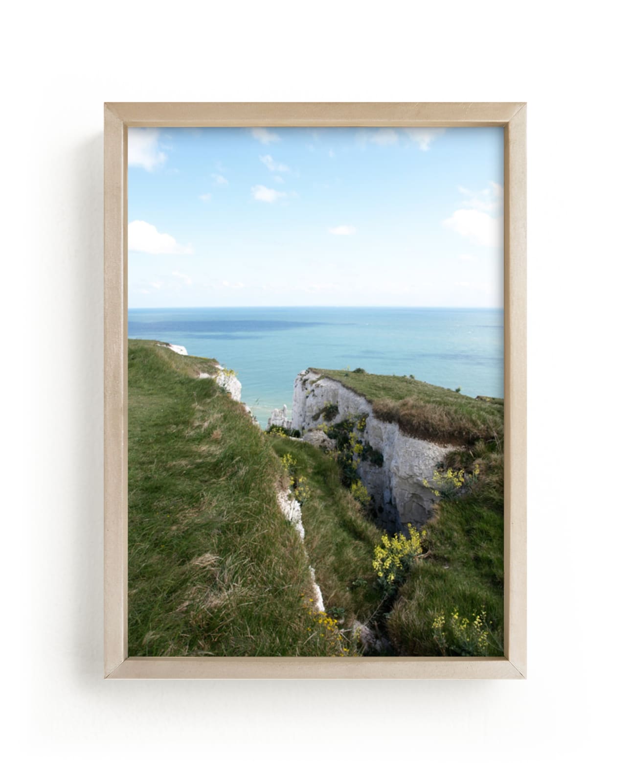 "White Cliffs" - Art Print by Krissy Bengtson in beautiful frame options and a variety of sizes.