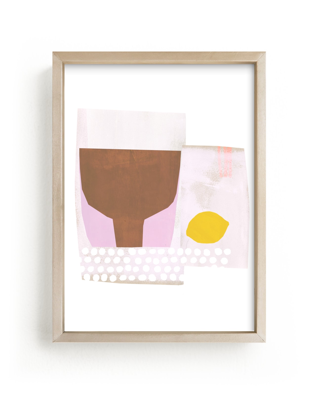 "Bowl with Lemon" - Art Print by Francesca Iannaccone in beautiful frame options and a variety of sizes.