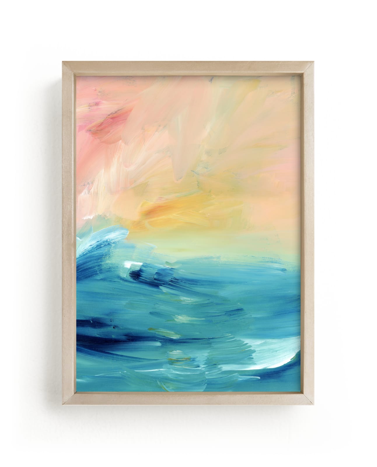"Sunset Swim" by Lindsay Megahed in beautiful frame options and a variety of sizes.