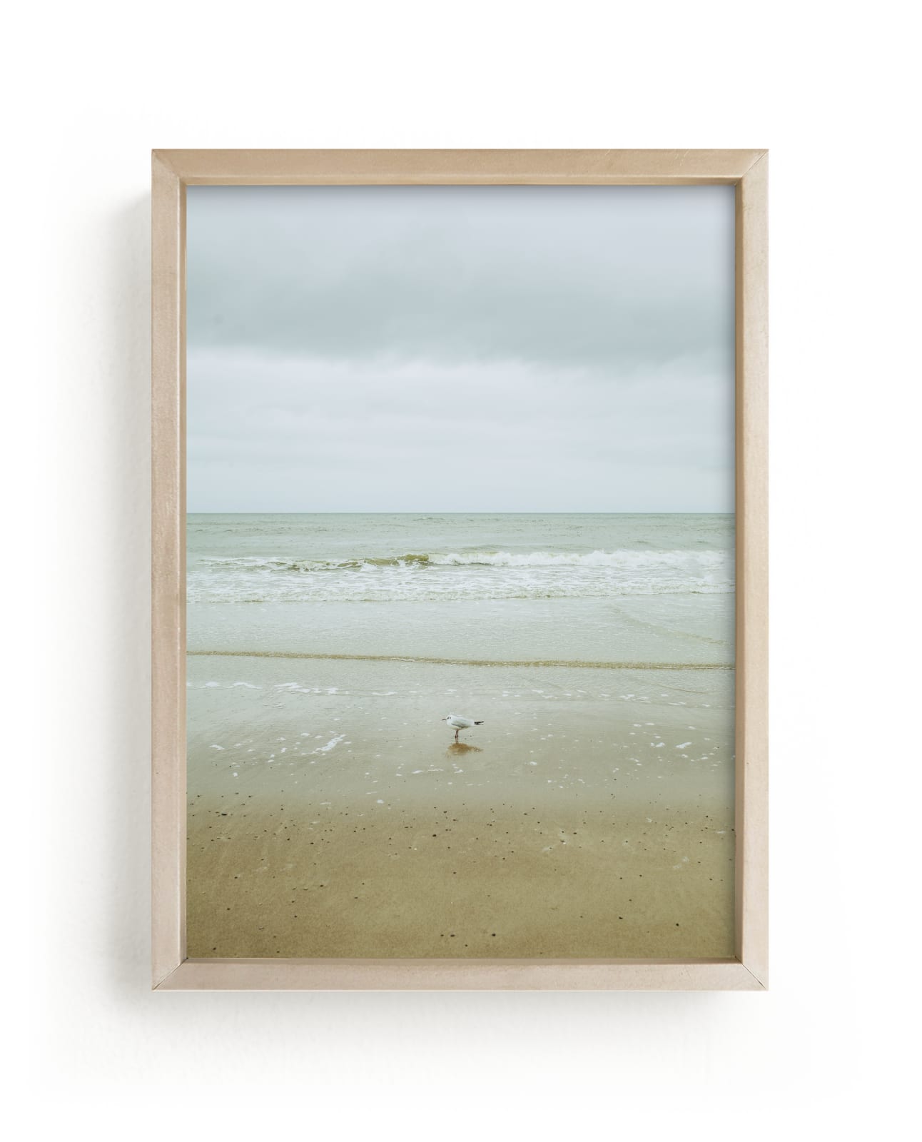 "Seaside triptych" by Lying on the grass in beautiful frame options and a variety of sizes.