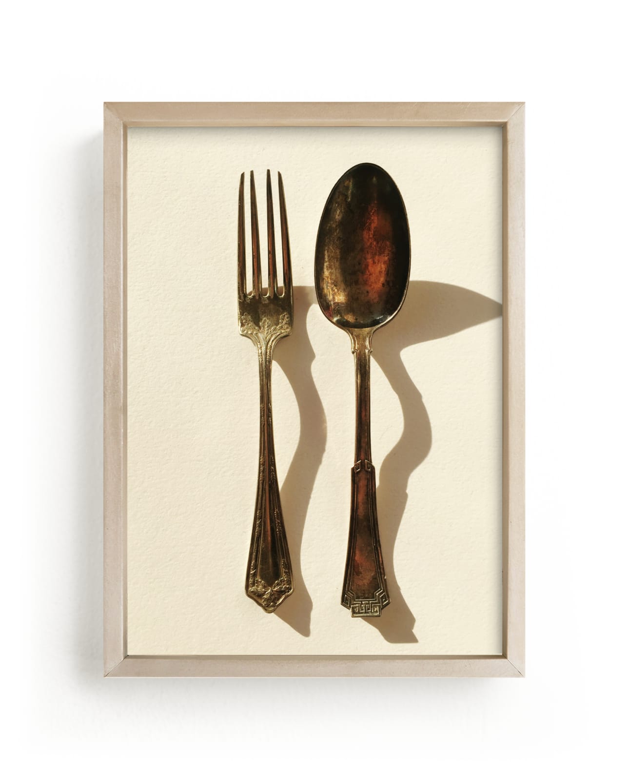"Fork and Spoon" by Kinga Subject in beautiful frame options and a variety of sizes.