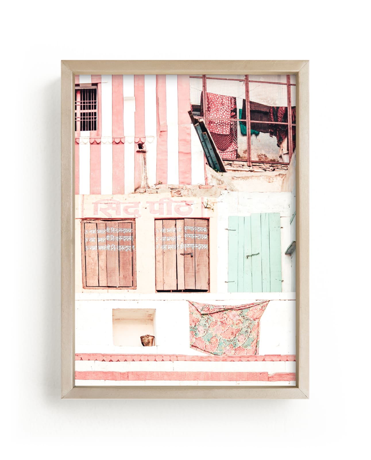 "Varanasi Layers and Stripes " by LindseyErin in beautiful frame options and a variety of sizes.