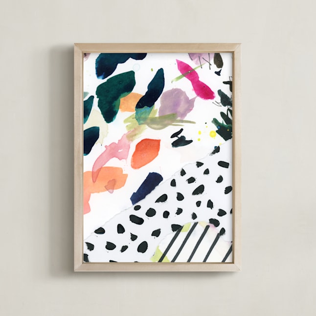 "Boardwalk Collage" - Art Print in Dot by Lindsay Megahed - Framed