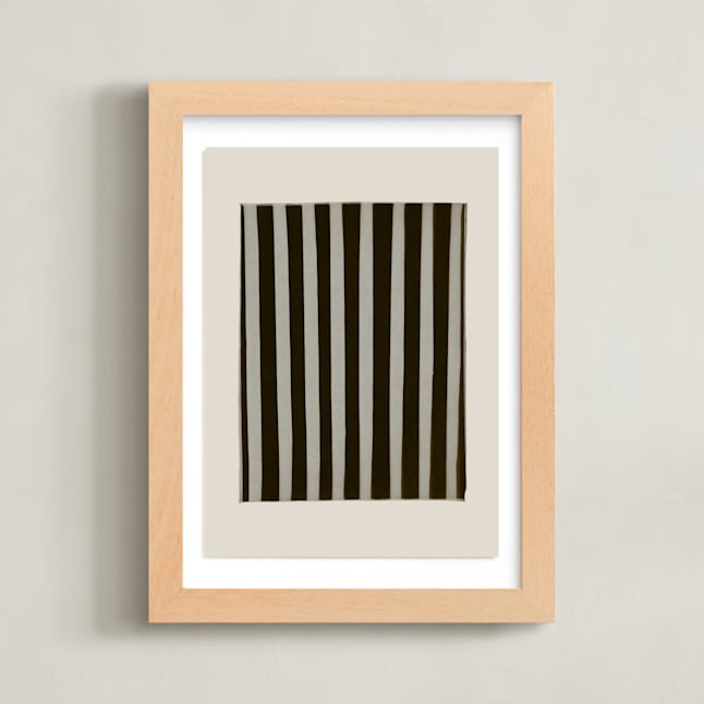 "True Stripes 1" - Art Print in Zebra by Kamala Nahas - Framed