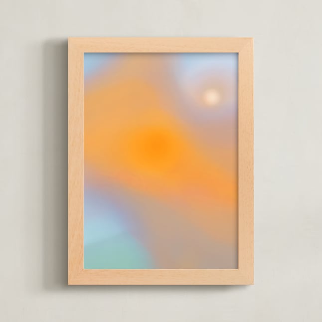 "The Future Is Calling" - Art Print in Sunset by Anna Joseph - Framed