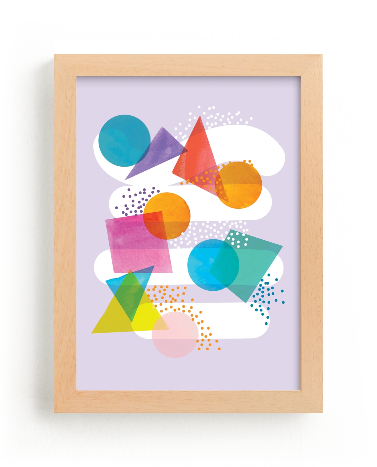 "colorful shapes" - Limited Edition Art Print by Baumbirdy in beautiful frame options and a variety of sizes.