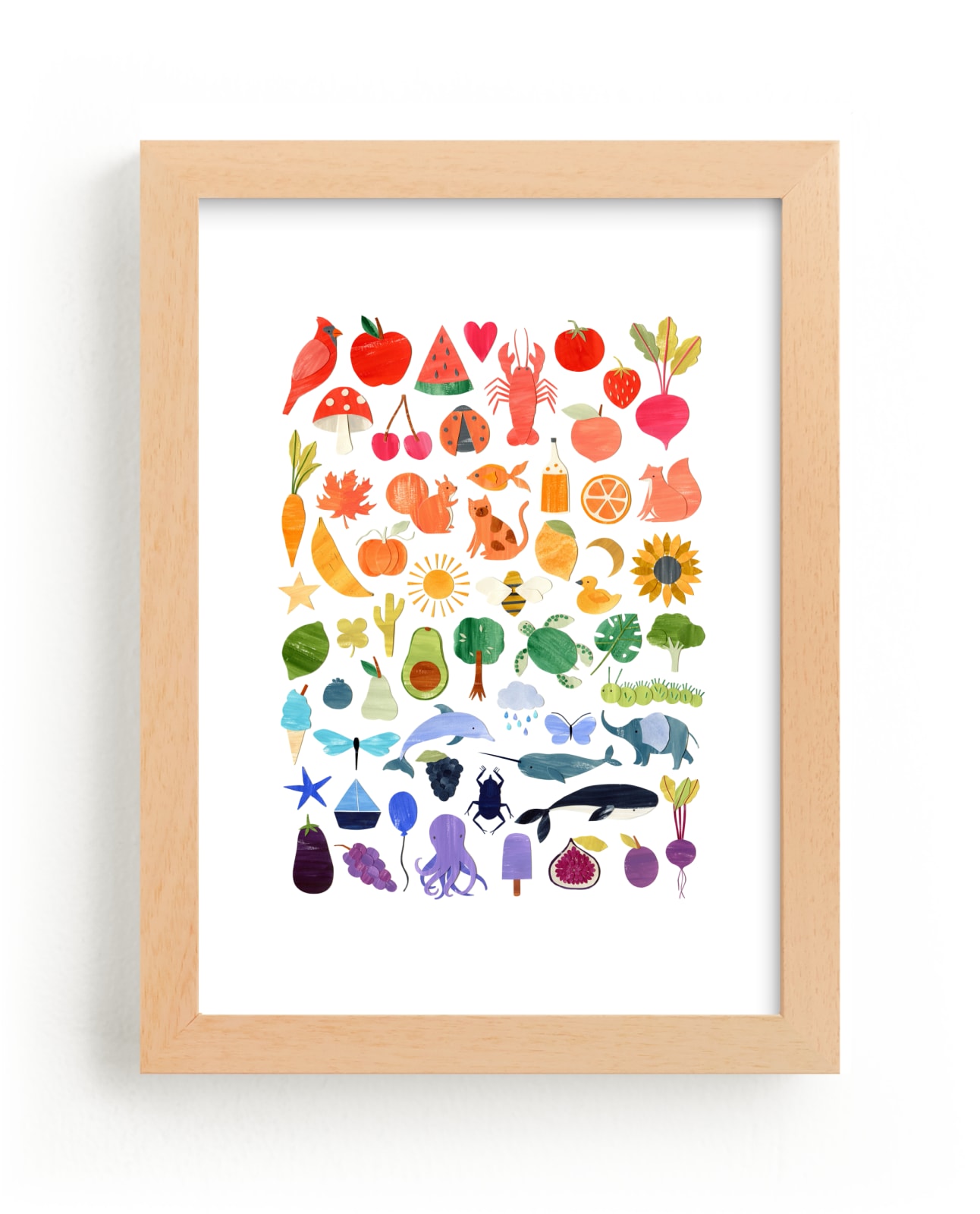 "paper rainbow" - Limited Edition Art Print by Sarah Knight in beautiful frame options and a variety of sizes.
