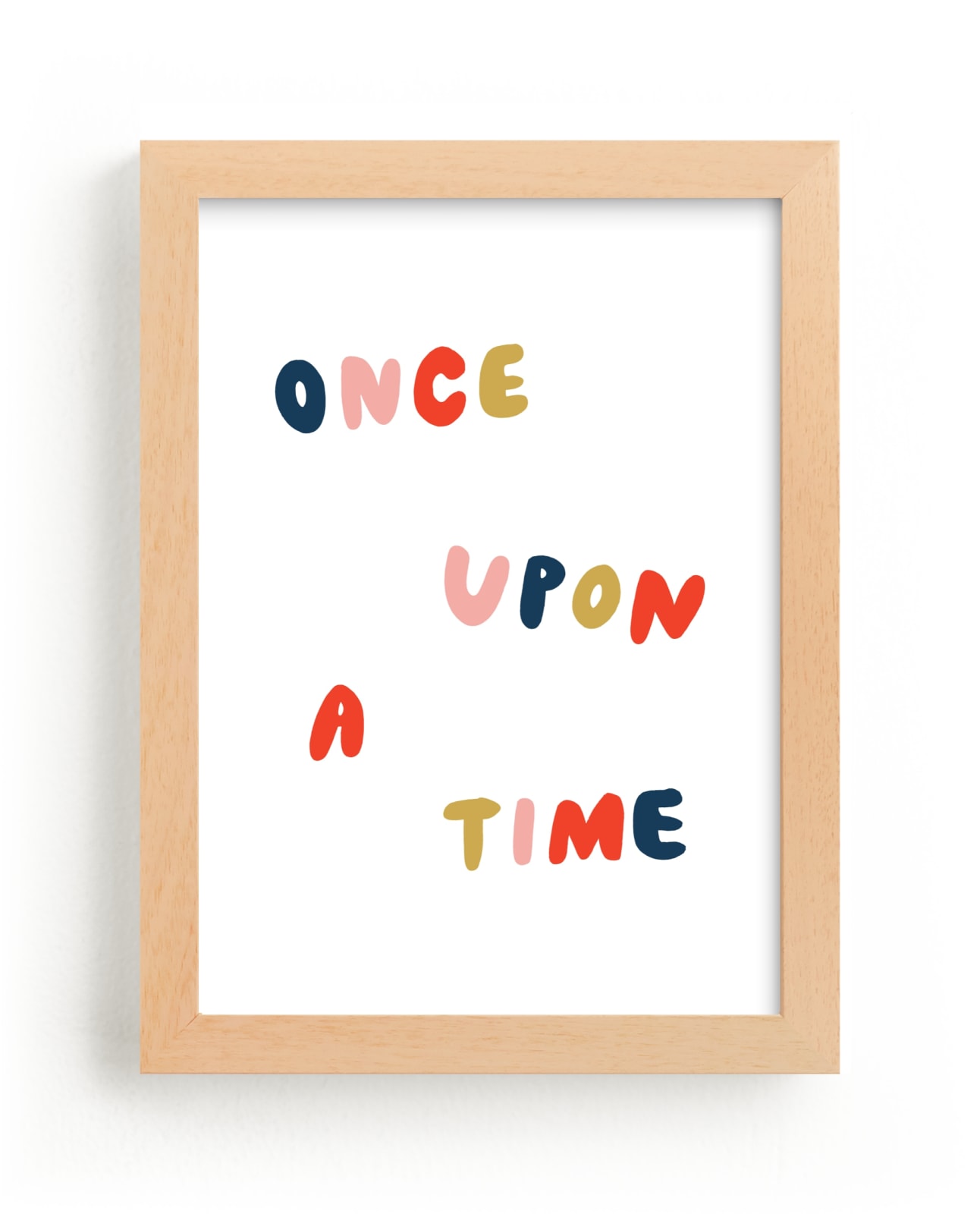 "Once Upon a Time" - Limited Edition Art Print by June Letters Studio in beautiful frame options and a variety of sizes.
