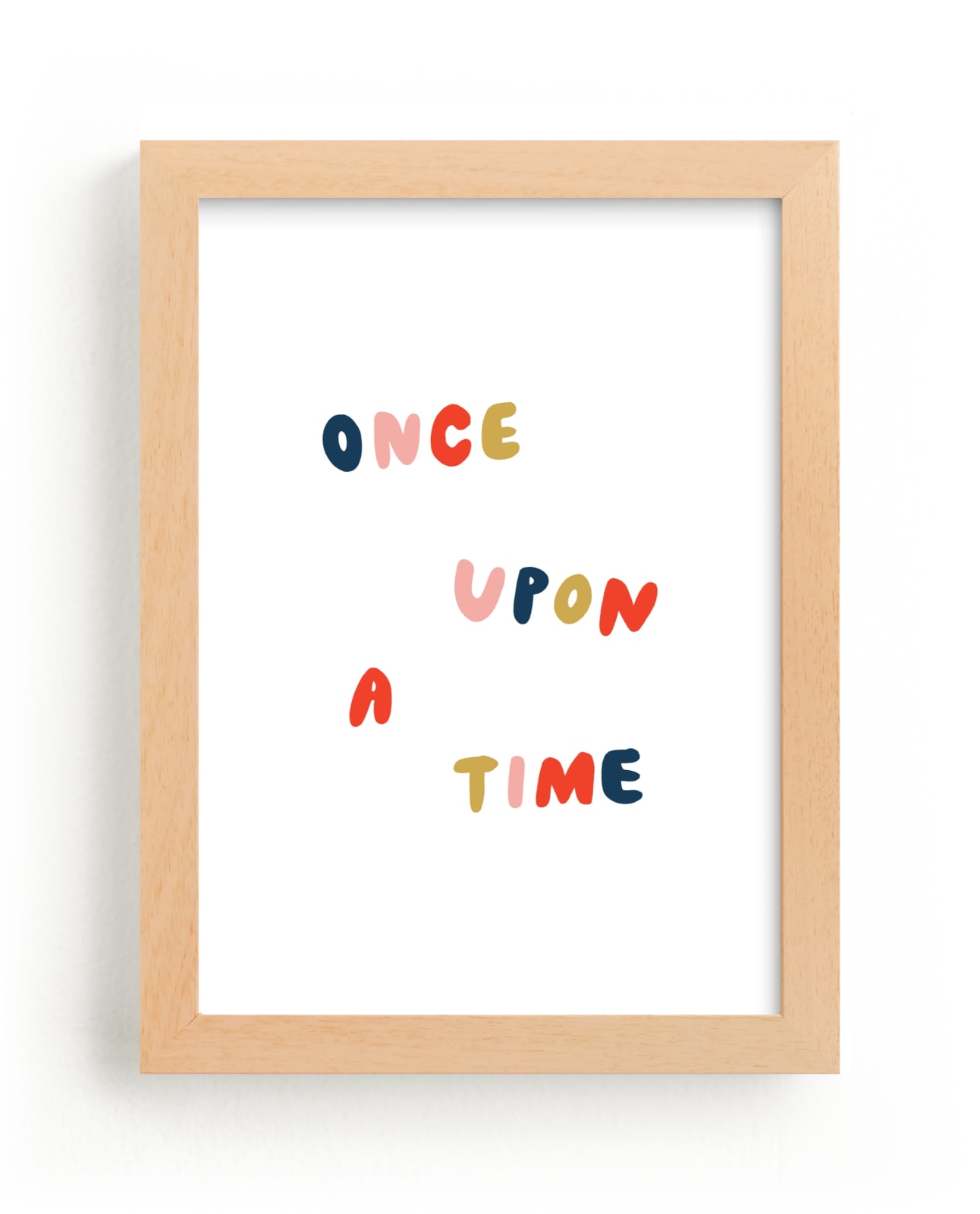 "Once Upon a Time" - Limited Edition Art Print by June Letters Studio in beautiful frame options and a variety of sizes.