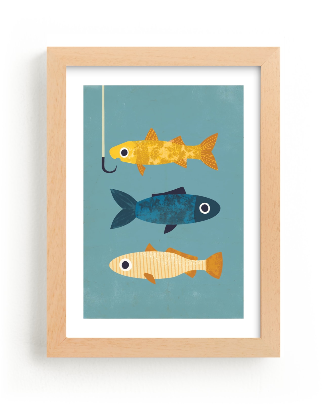 "1 Fish, 2 Fish, 3 Fish" - Limited Edition Art Print by Laura Mitchell in beautiful frame options and a variety of sizes.