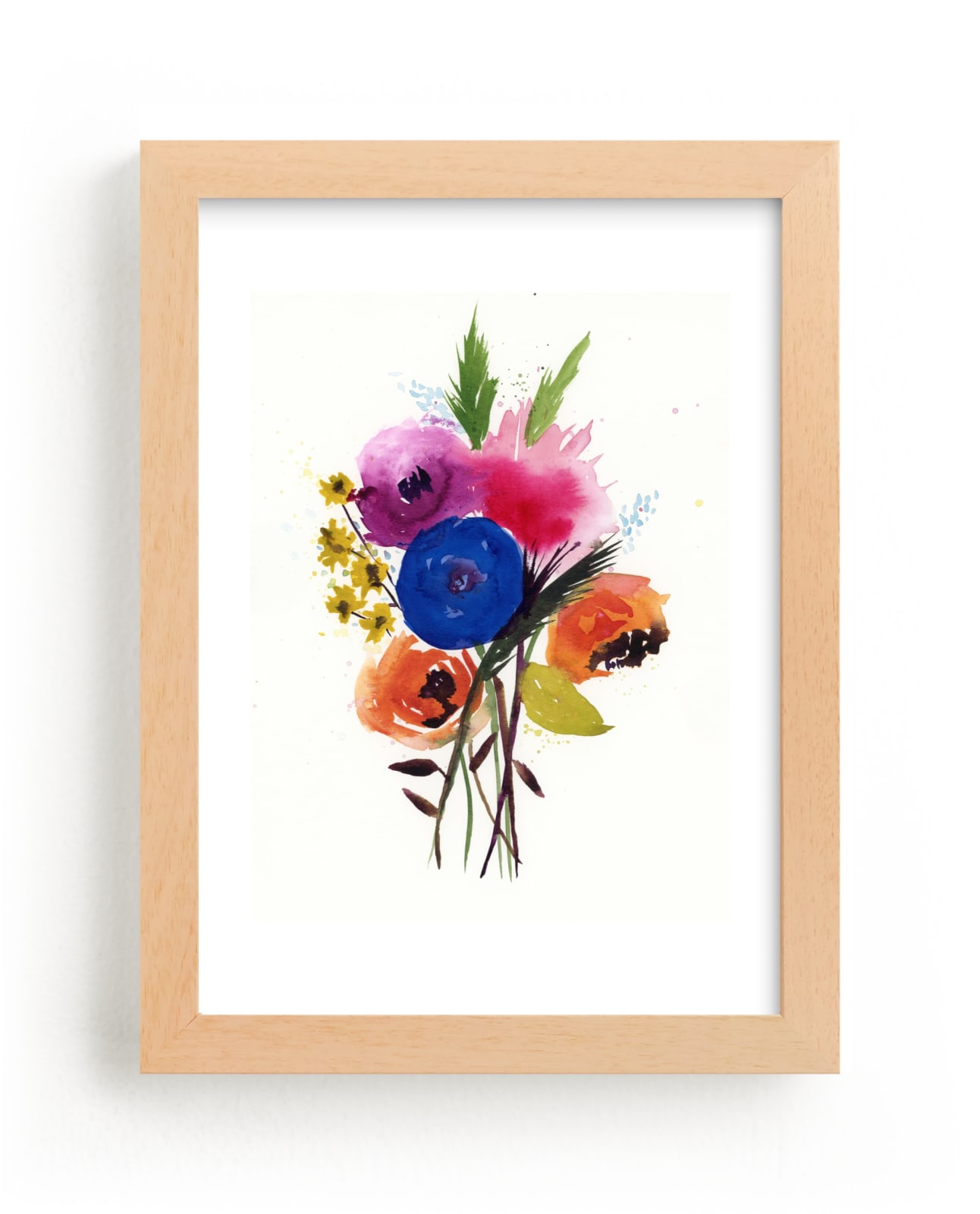 "Morning Glory" - Art Print in Midnight by Lindsay Megahed - Framed