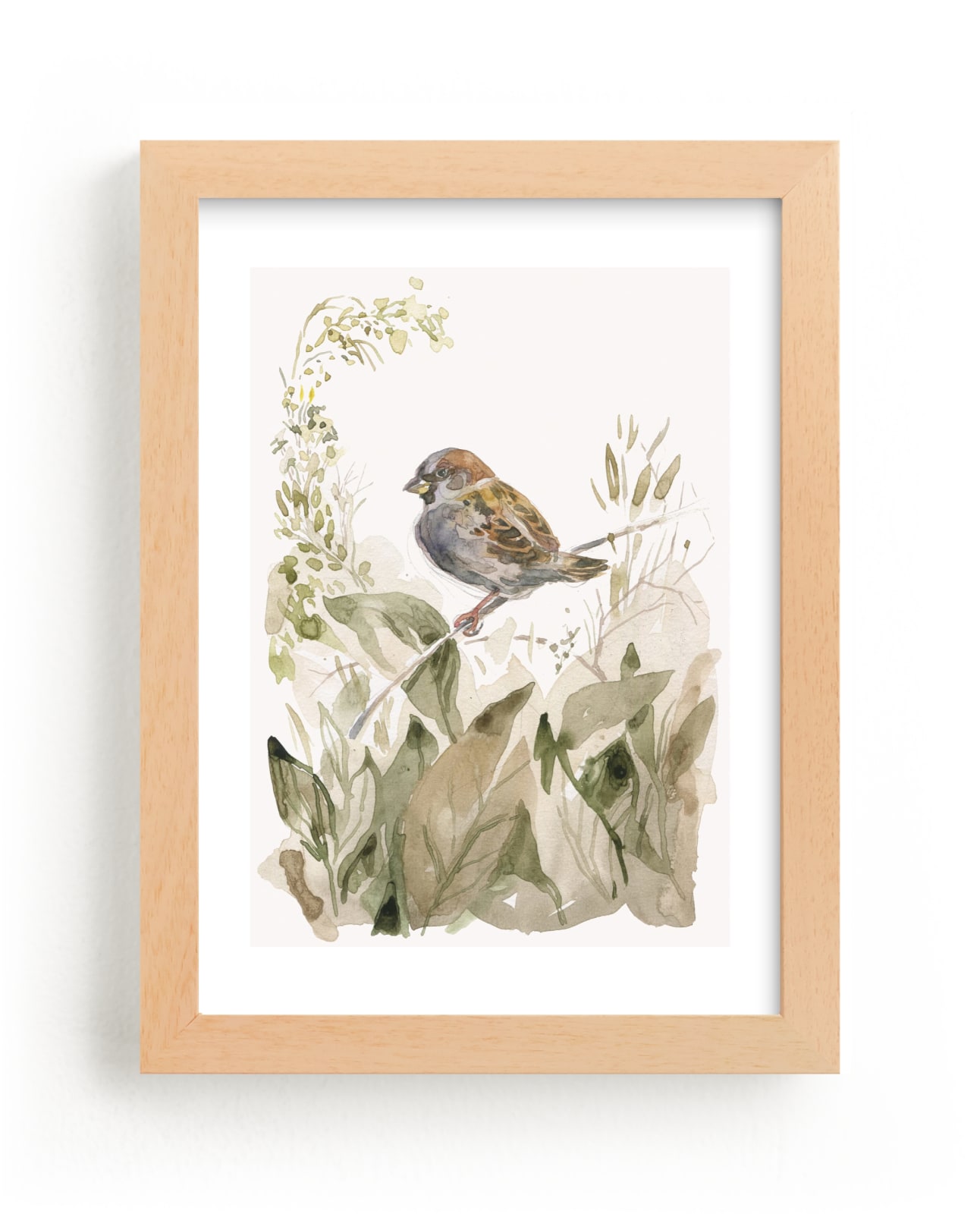 "Sparrow" - Limited Edition Art Print by Catilustre in beautiful frame options and a variety of sizes.