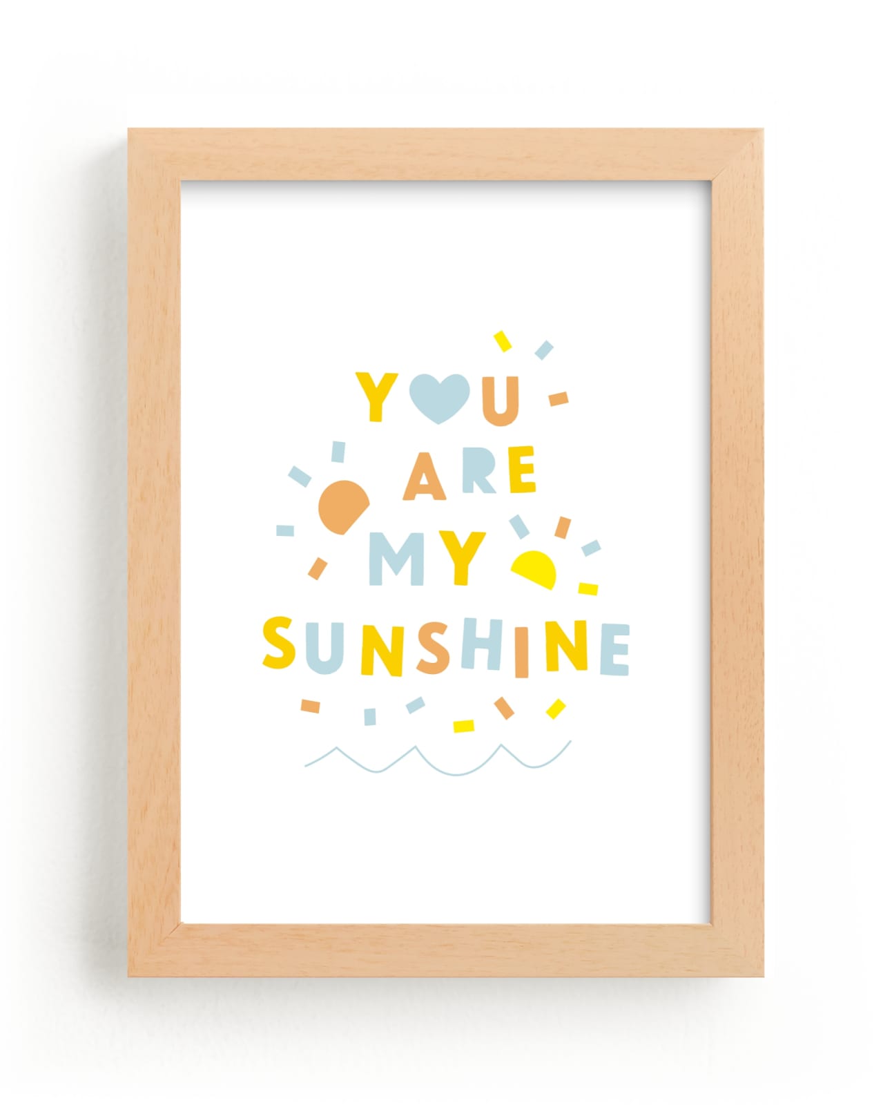 "Sunshine Letters" - Limited Edition Art Print by Ariel Rutland in beautiful frame options and a variety of sizes.