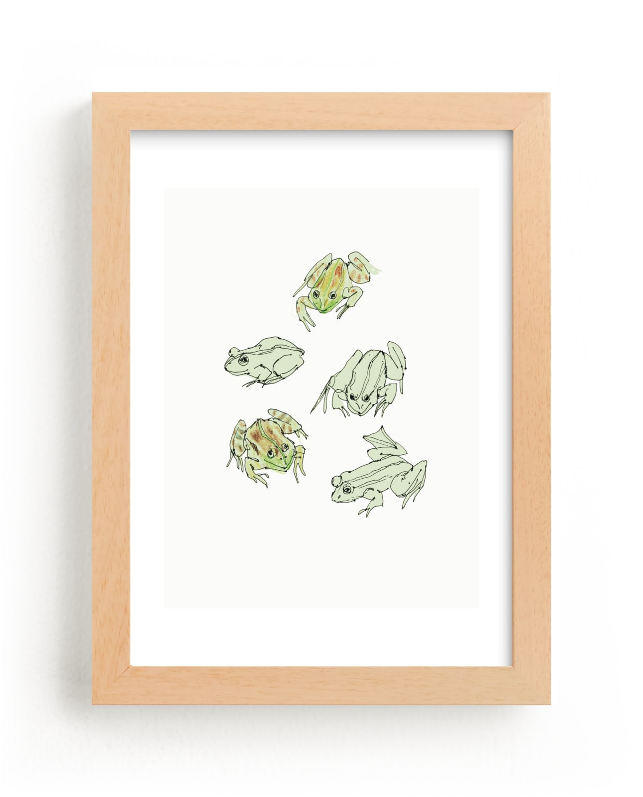 "Frog sketches" - Limited Edition Art Print by Catilustre in beautiful frame options and a variety of sizes.